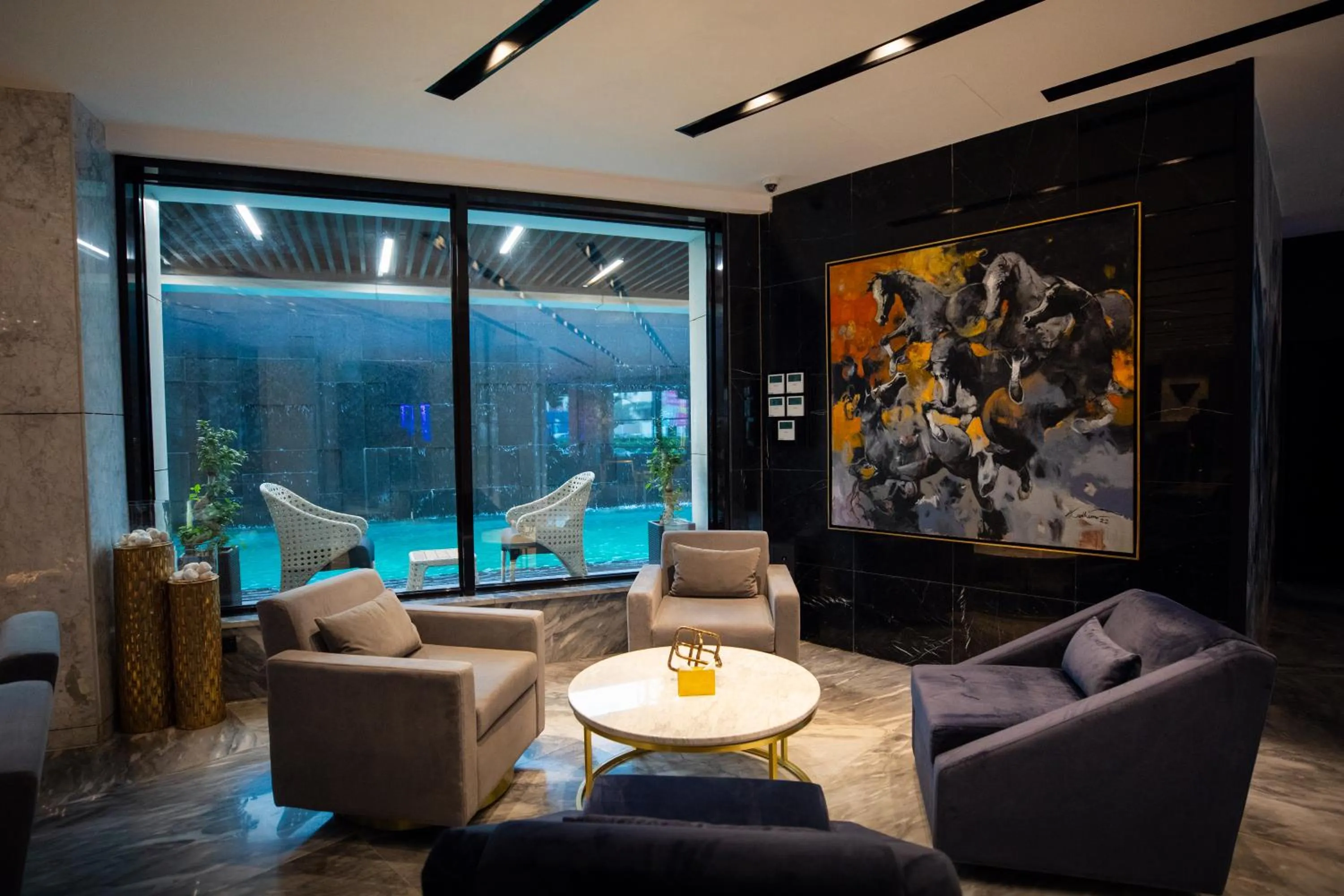 Lobby or reception in The V Hotel