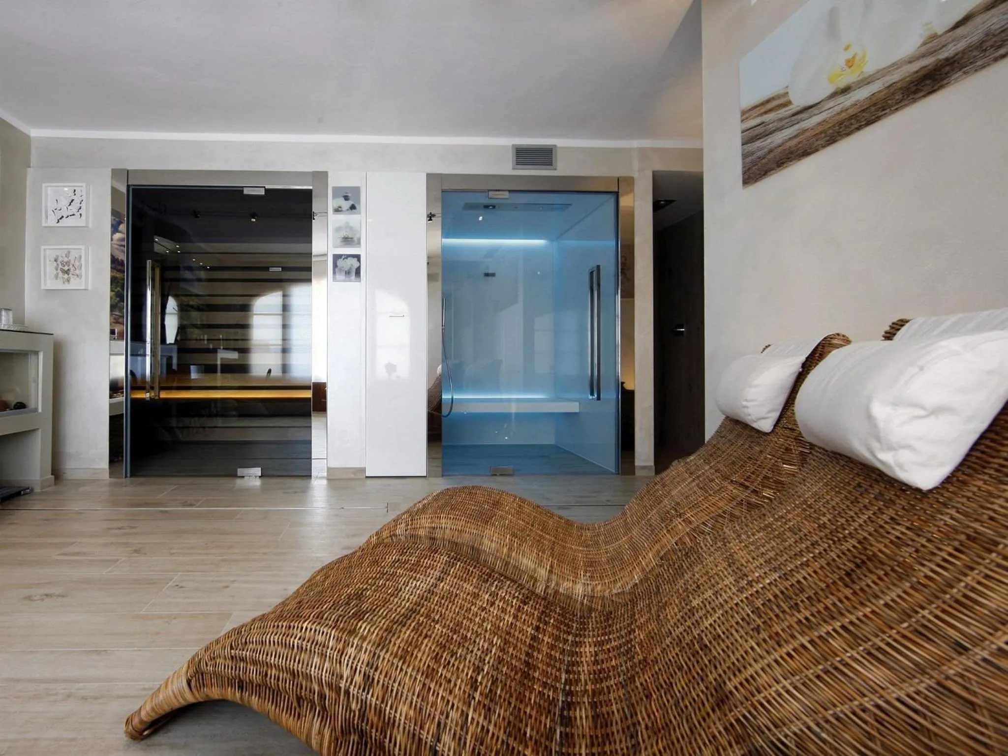 Steam room, Bed in Agriturismo Sanguineto