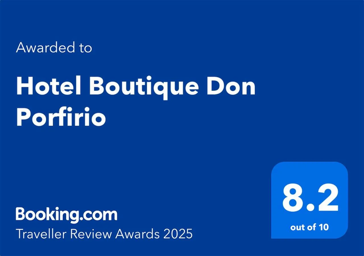 Logo/Certificate/Sign in Hotel Boutique Don Porfirio