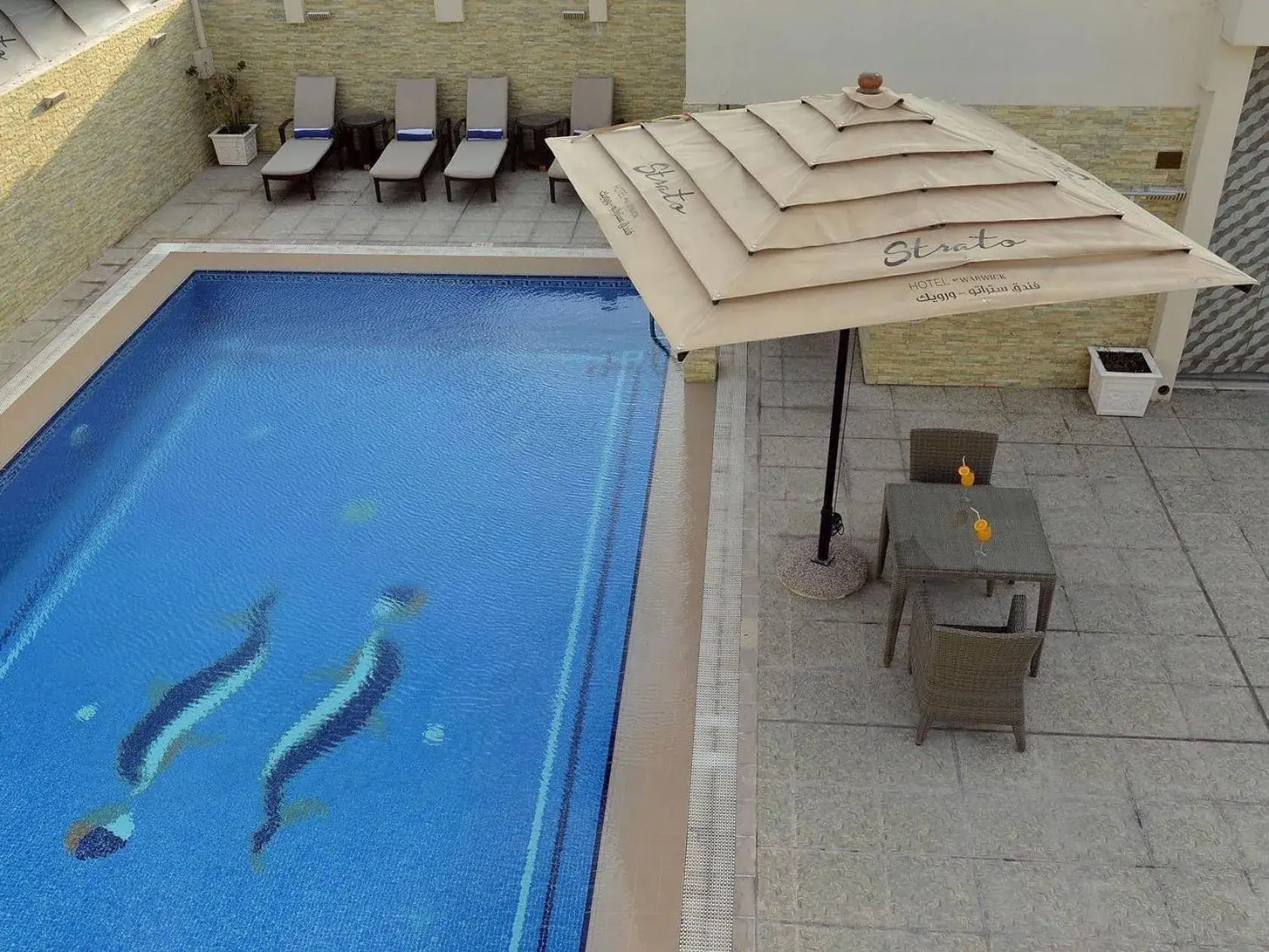 Pool view in Premium Strato Hotel Pool view in Premium Strato Hotel