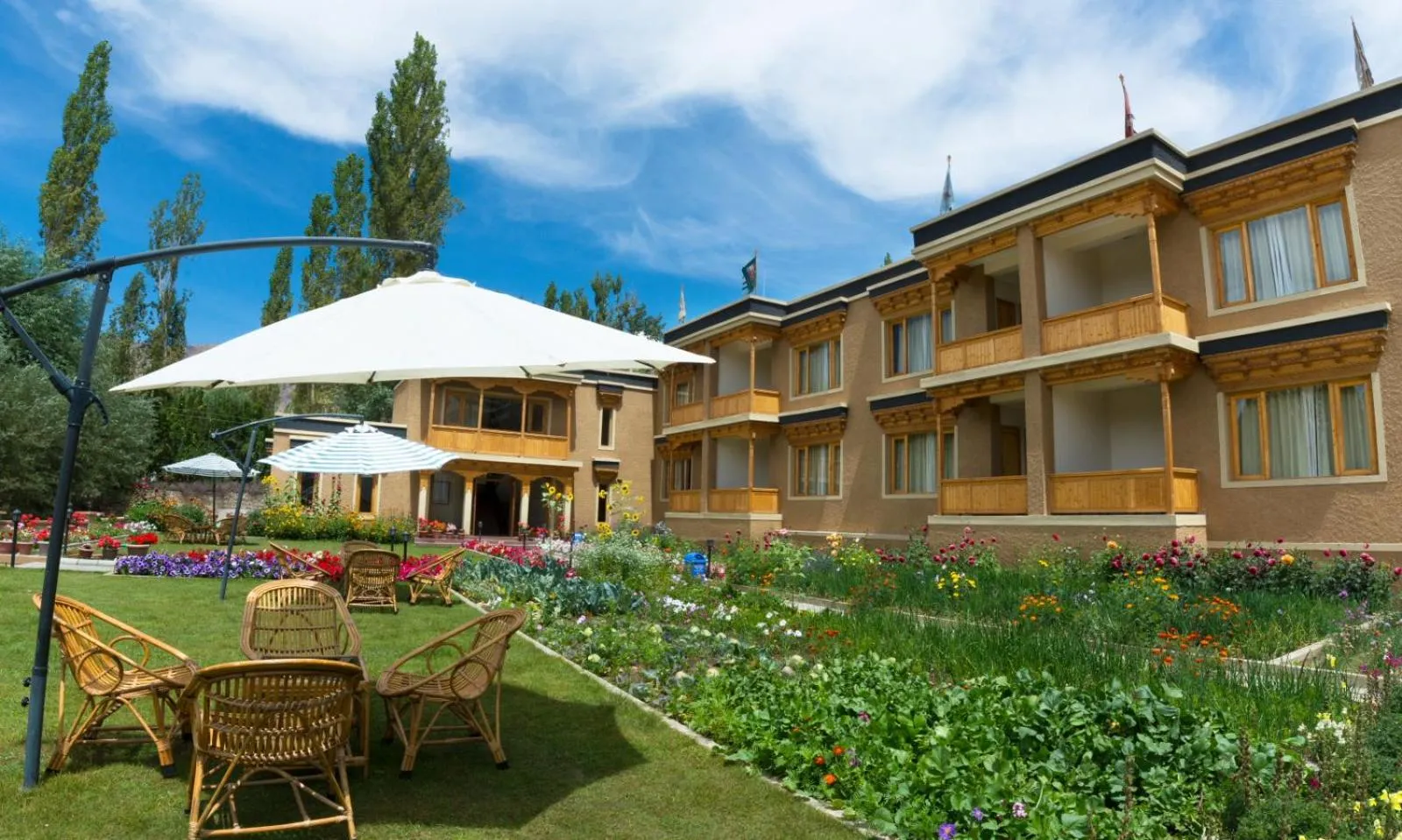 Garden view in The Saraha