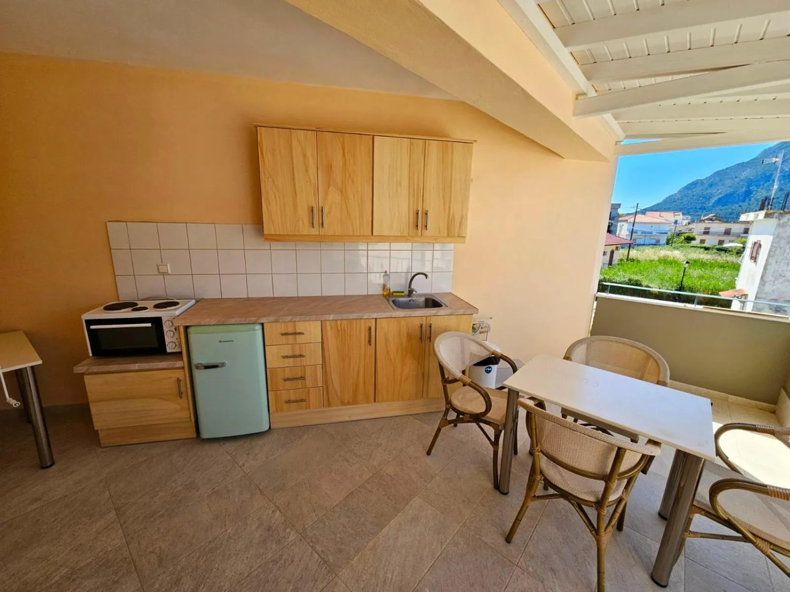 kitchen in Anemos Villas