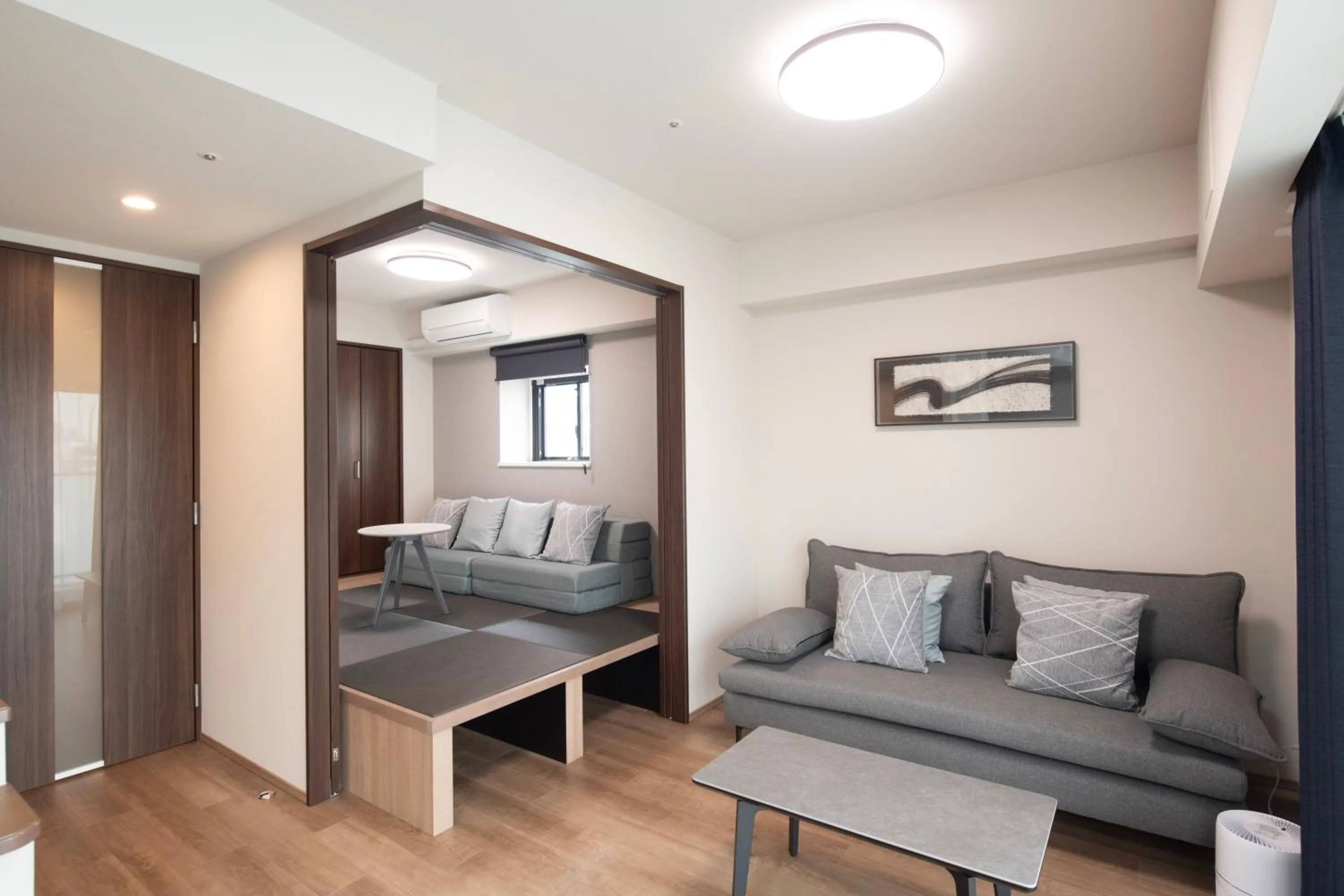 Living room in THE RISE Osaka Universal Bayside