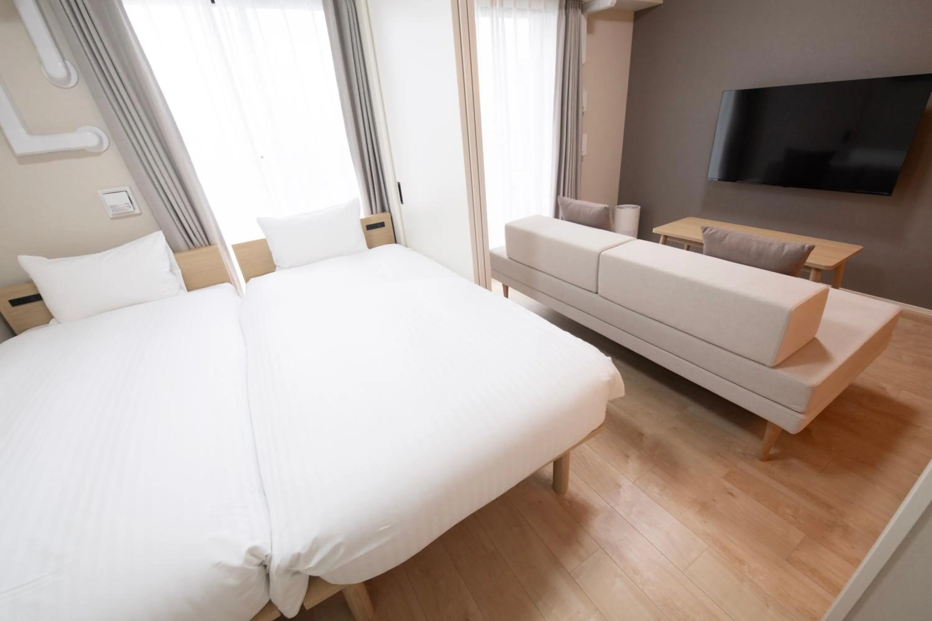 Bed in THE RISE Osaka Universal Bayside