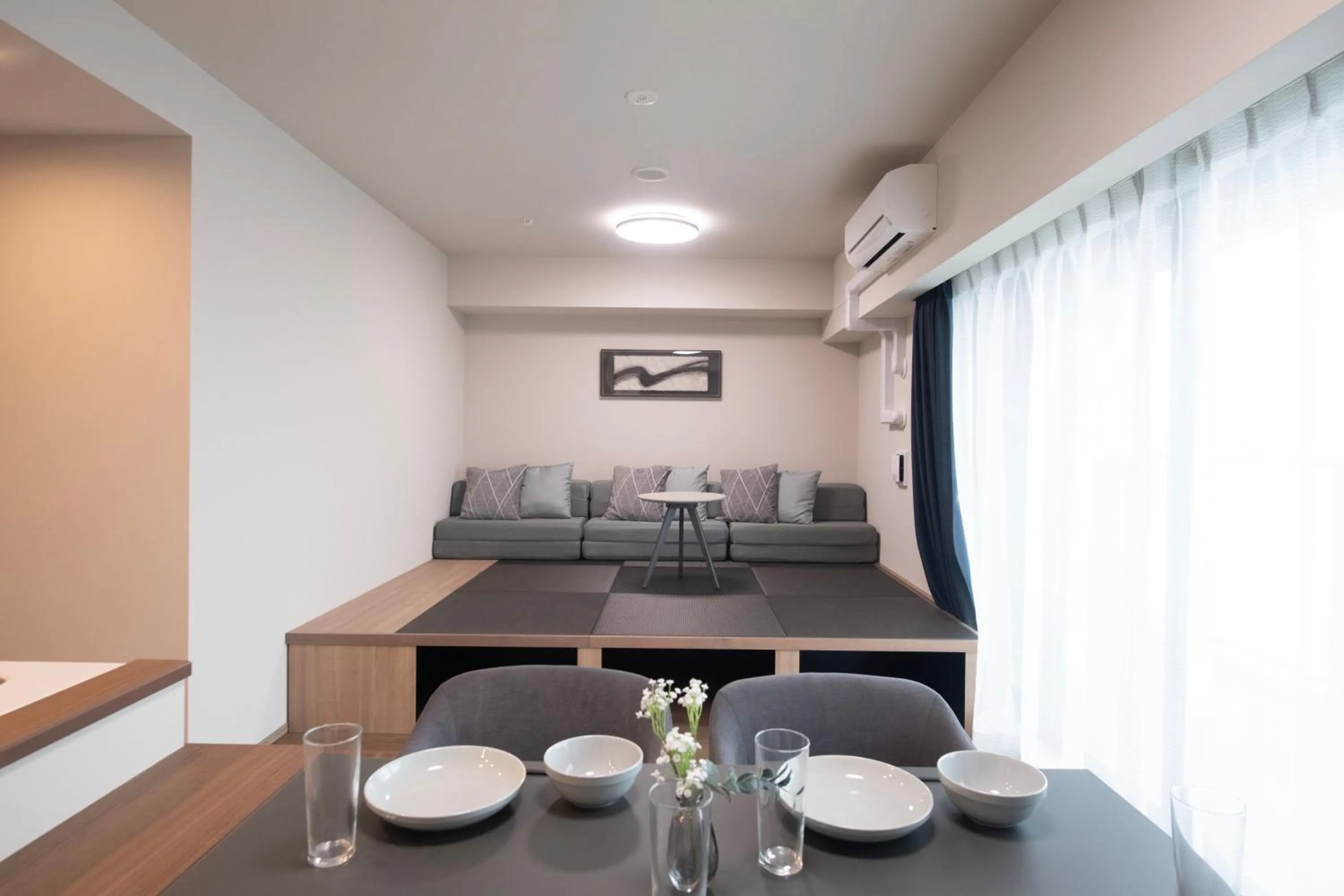 Living room in THE RISE Osaka Universal Bayside