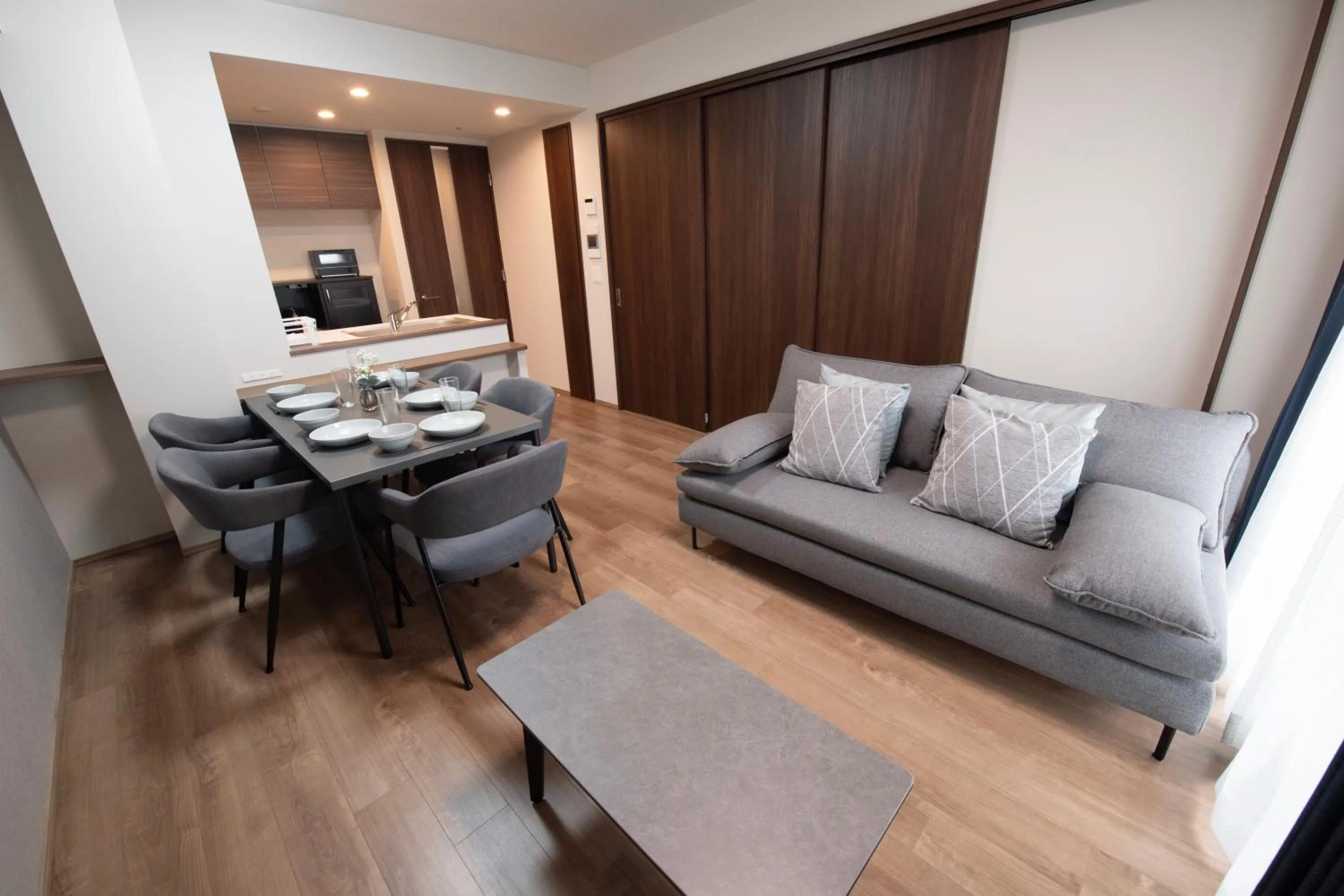 Living room in THE RISE Osaka Universal Bayside