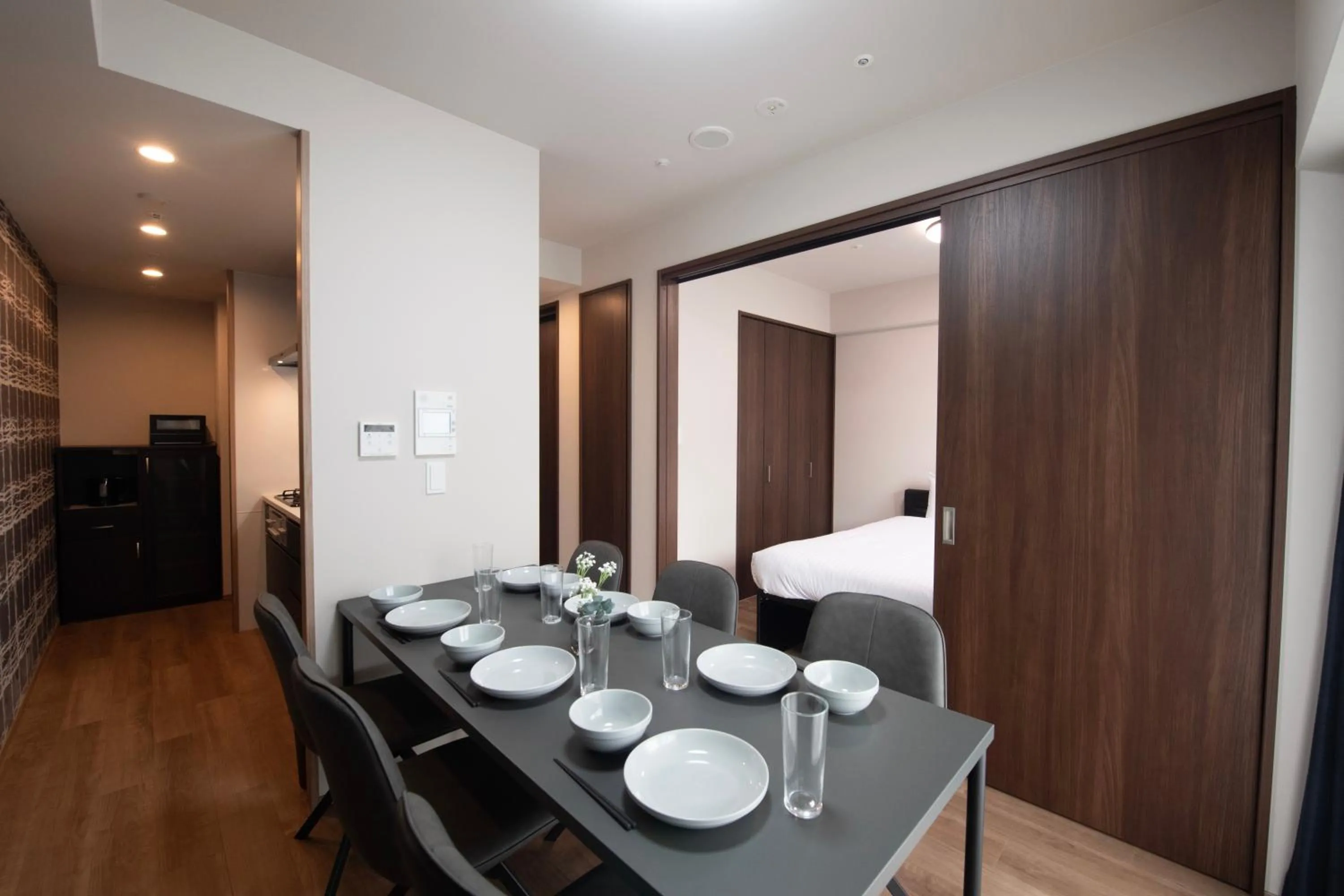 Bed in THE RISE Osaka Universal Bayside