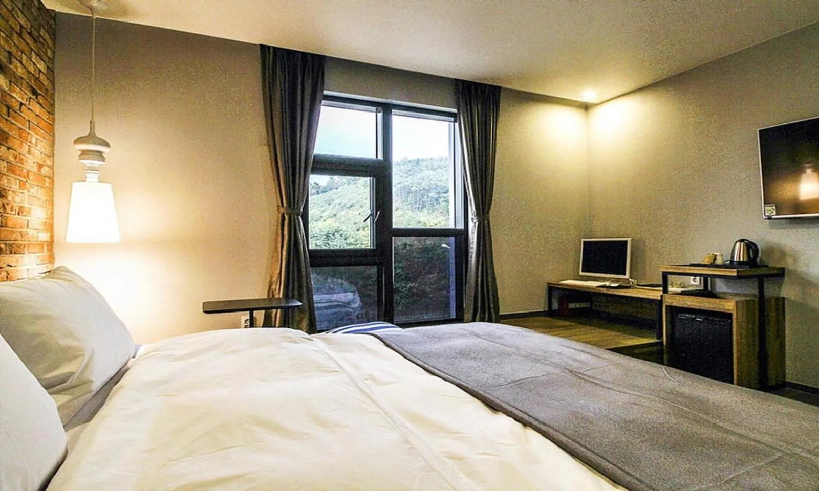 Bed in Gimhae Browndot Hotel Waterpark