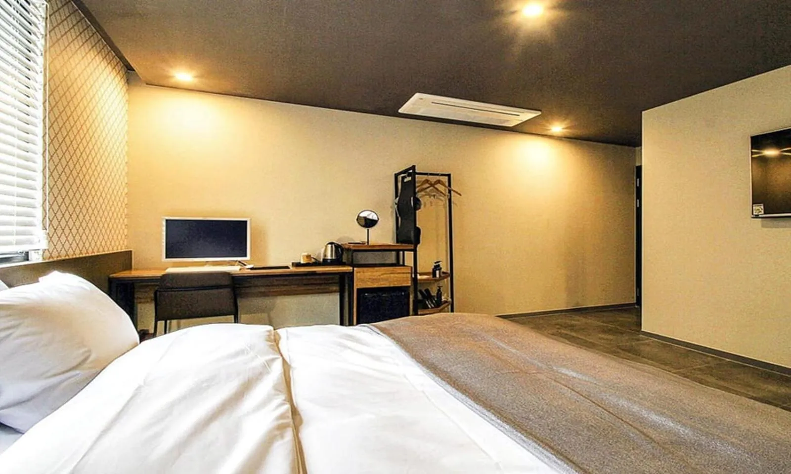 Bed in Gimhae Browndot Hotel Waterpark