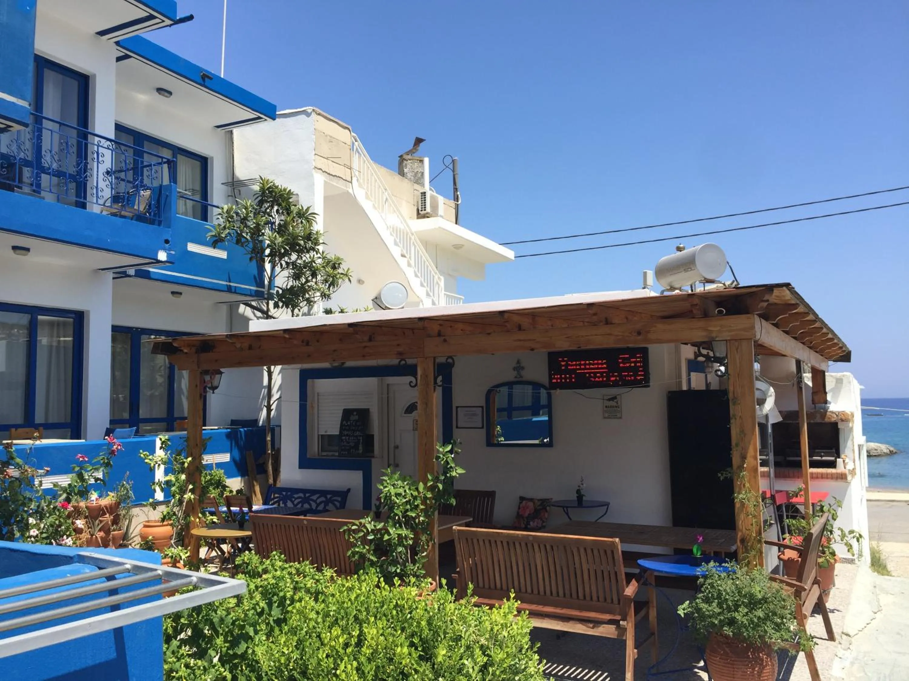 BBQ facilities in Anastasia Studios, Apartments & Suites