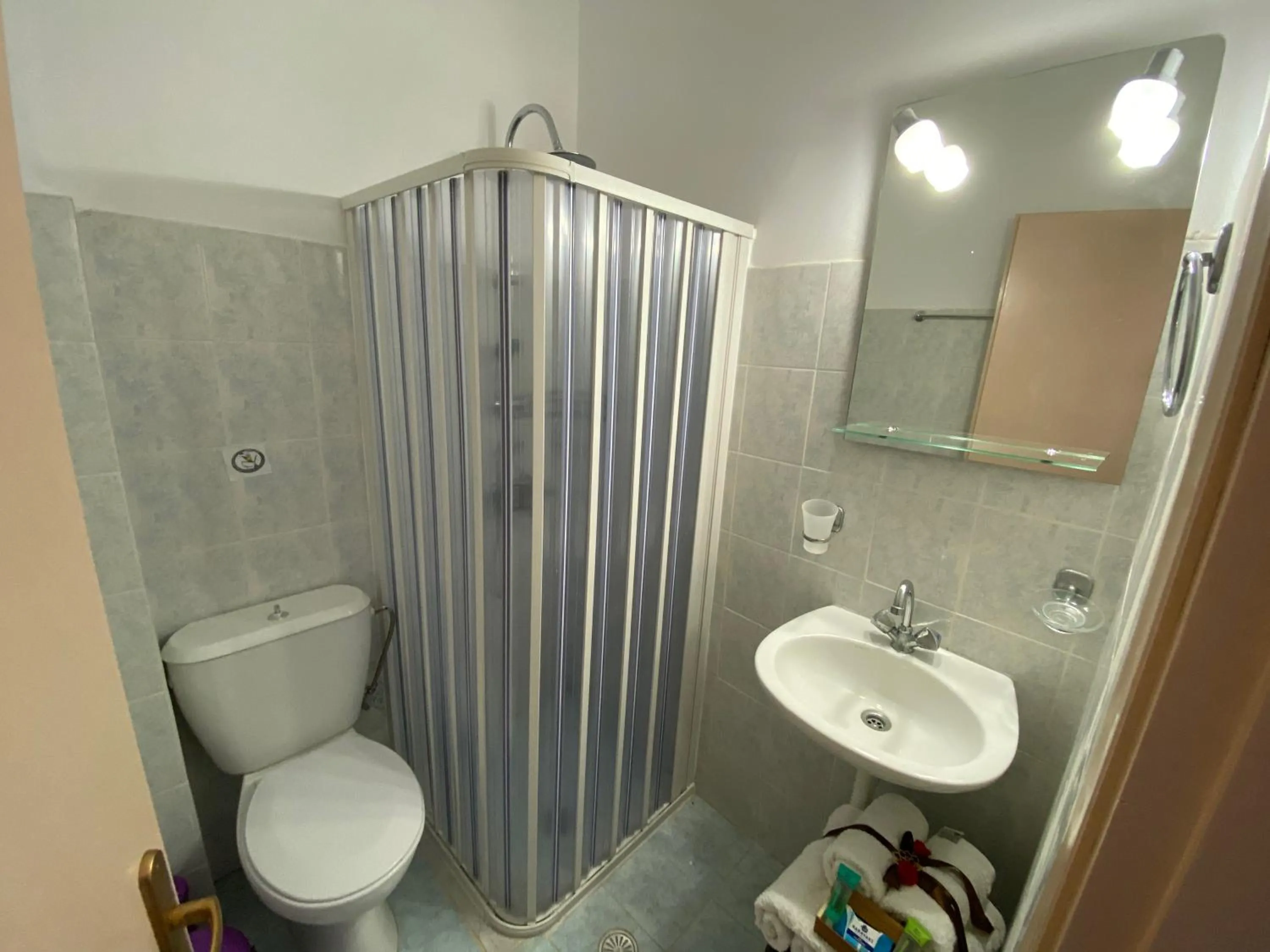 Shower in Anastasia Studios, Apartments & Suites