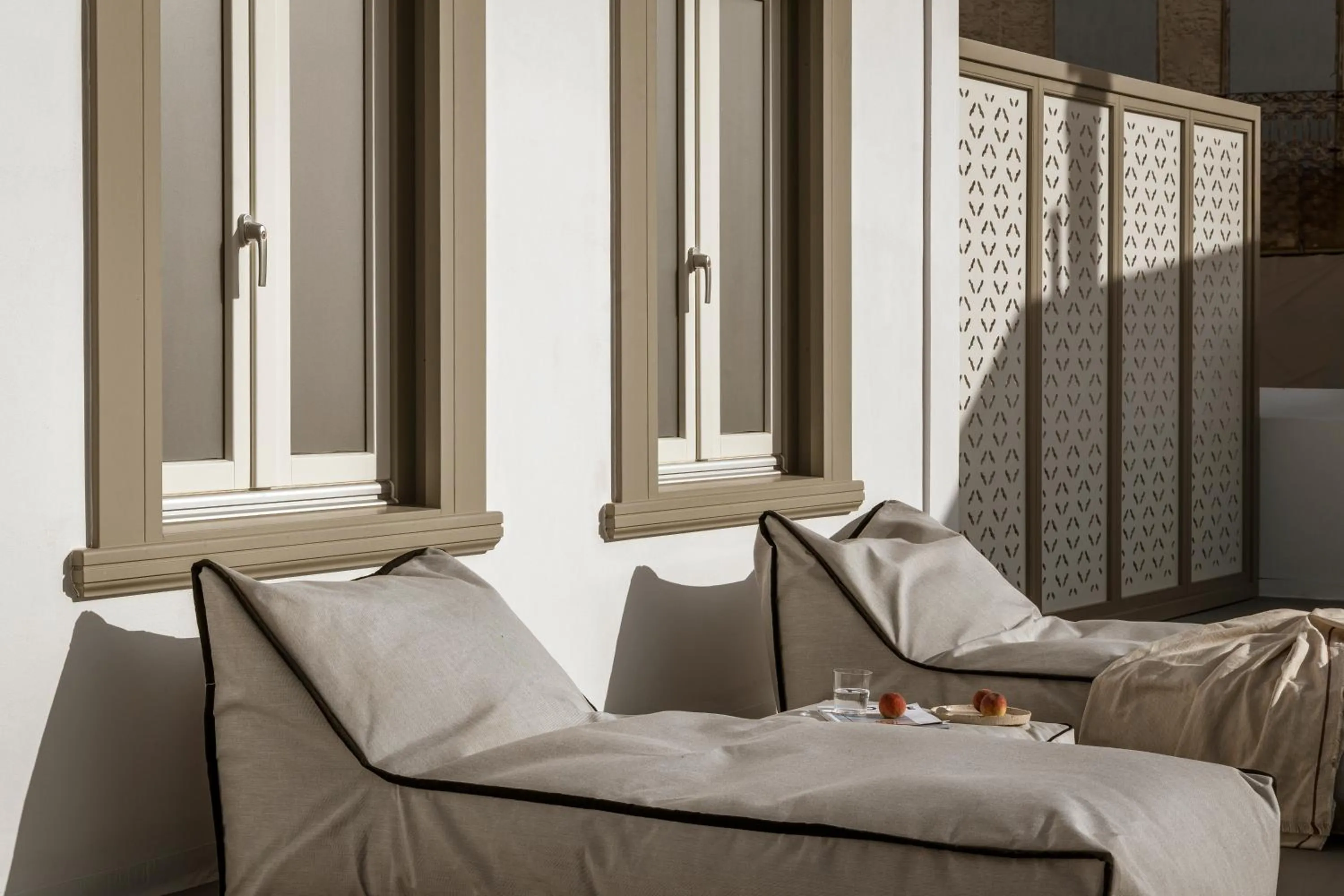 Balcony/Terrace, Bed in Alma Syros