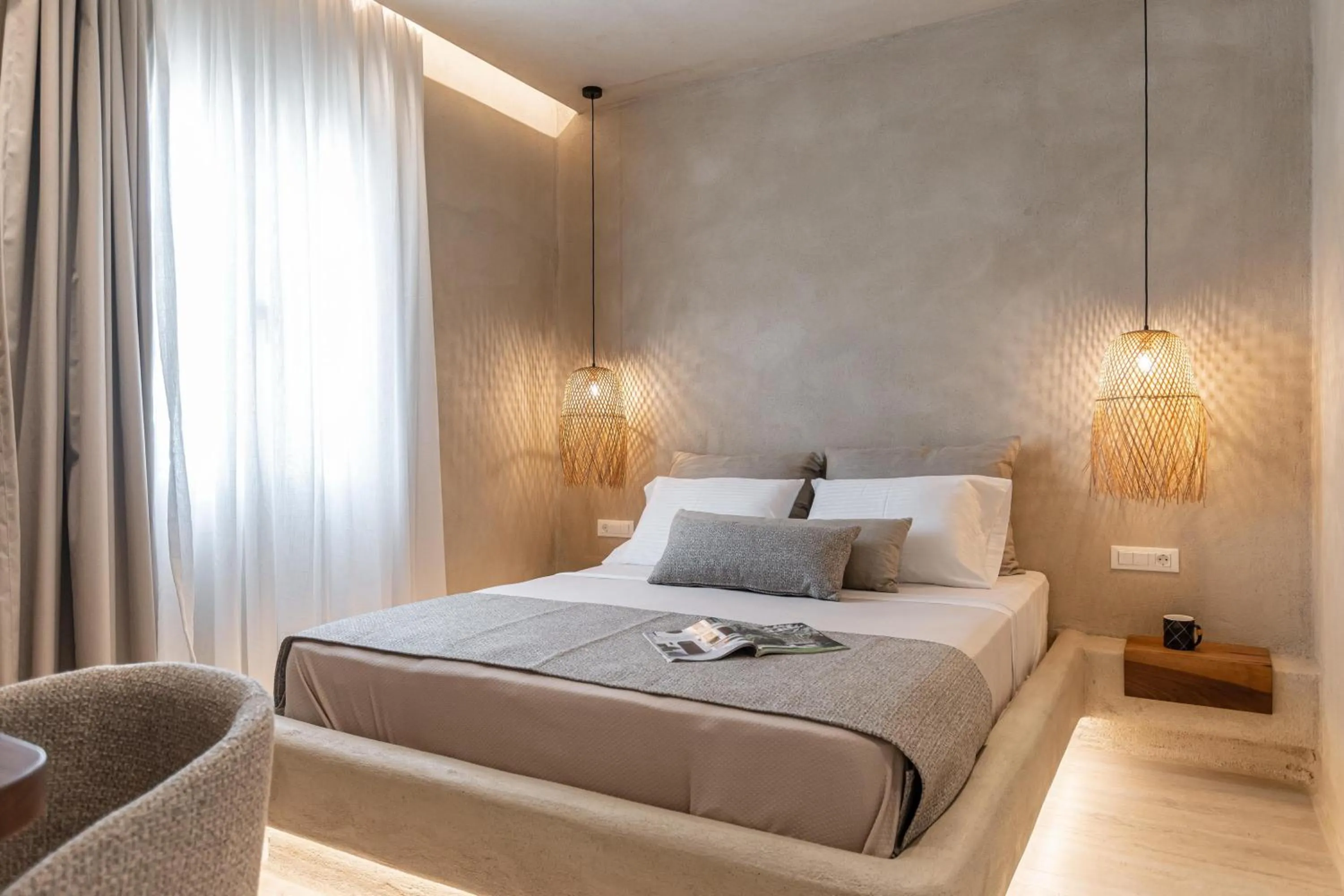 Bed in Villa Adriana Hotel