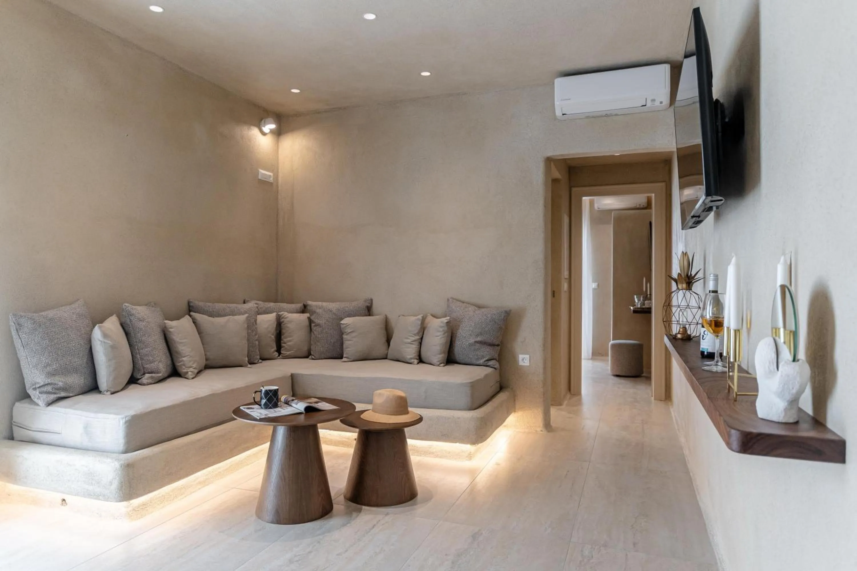 Living room in Villa Adriana Hotel