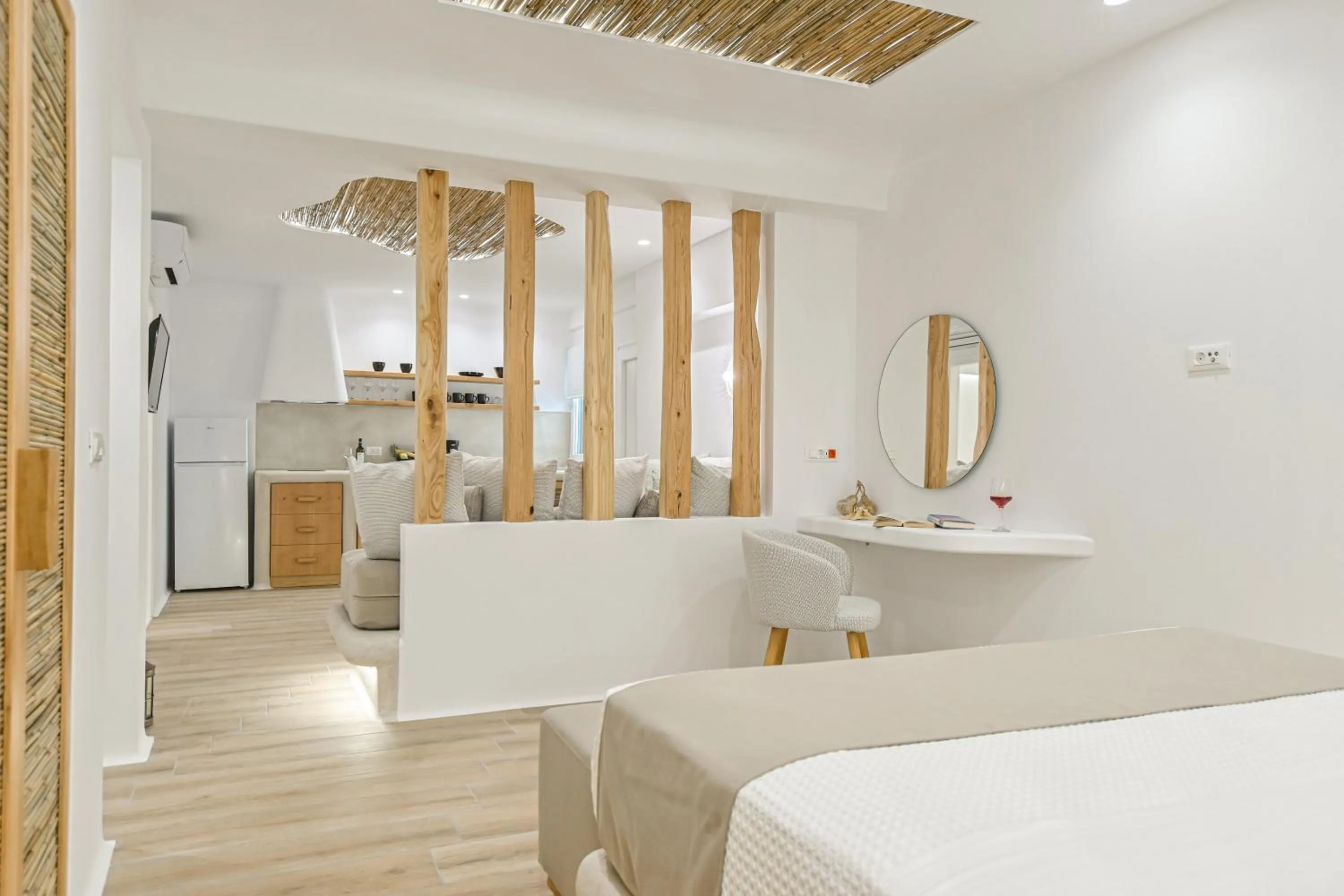 Kitchen or kitchenette in Villa Adriana Hotel