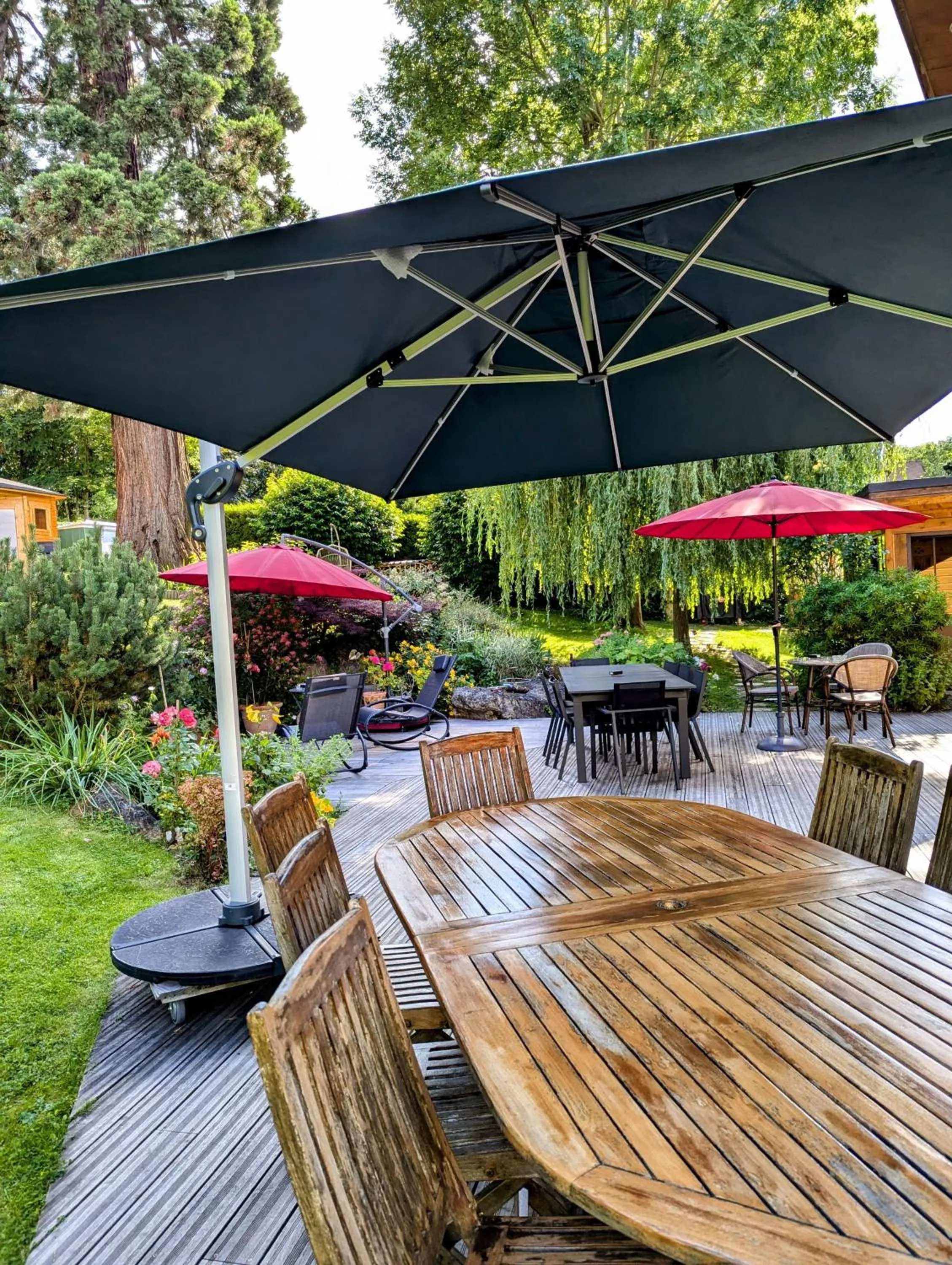 Garden view in Les Chambres D'oriane