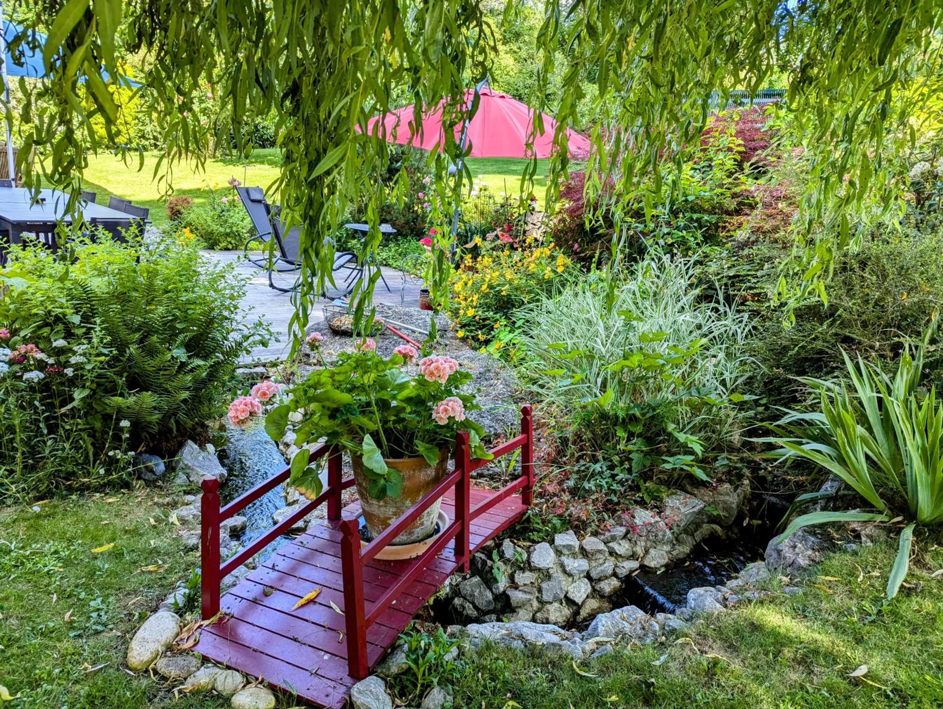 Garden in Les Chambres D'oriane