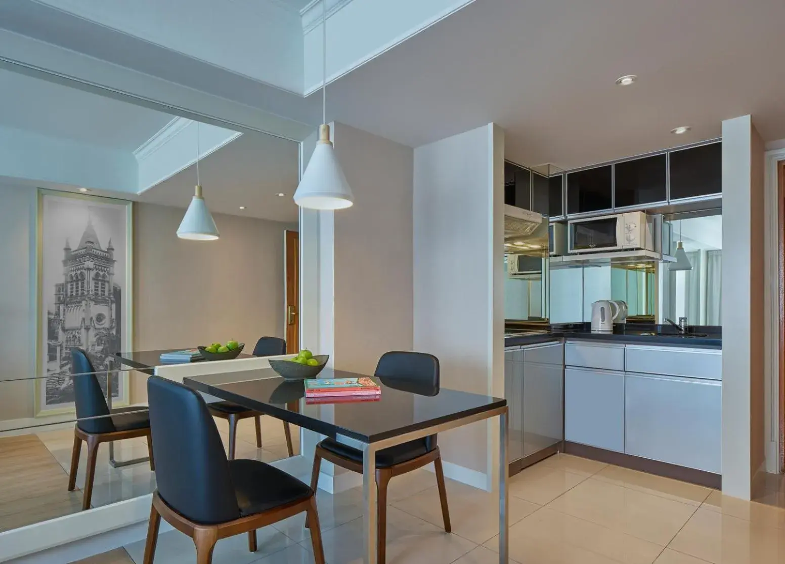 Dining area in Two MacDonnell Road Dining area in Two MacDonnell Road