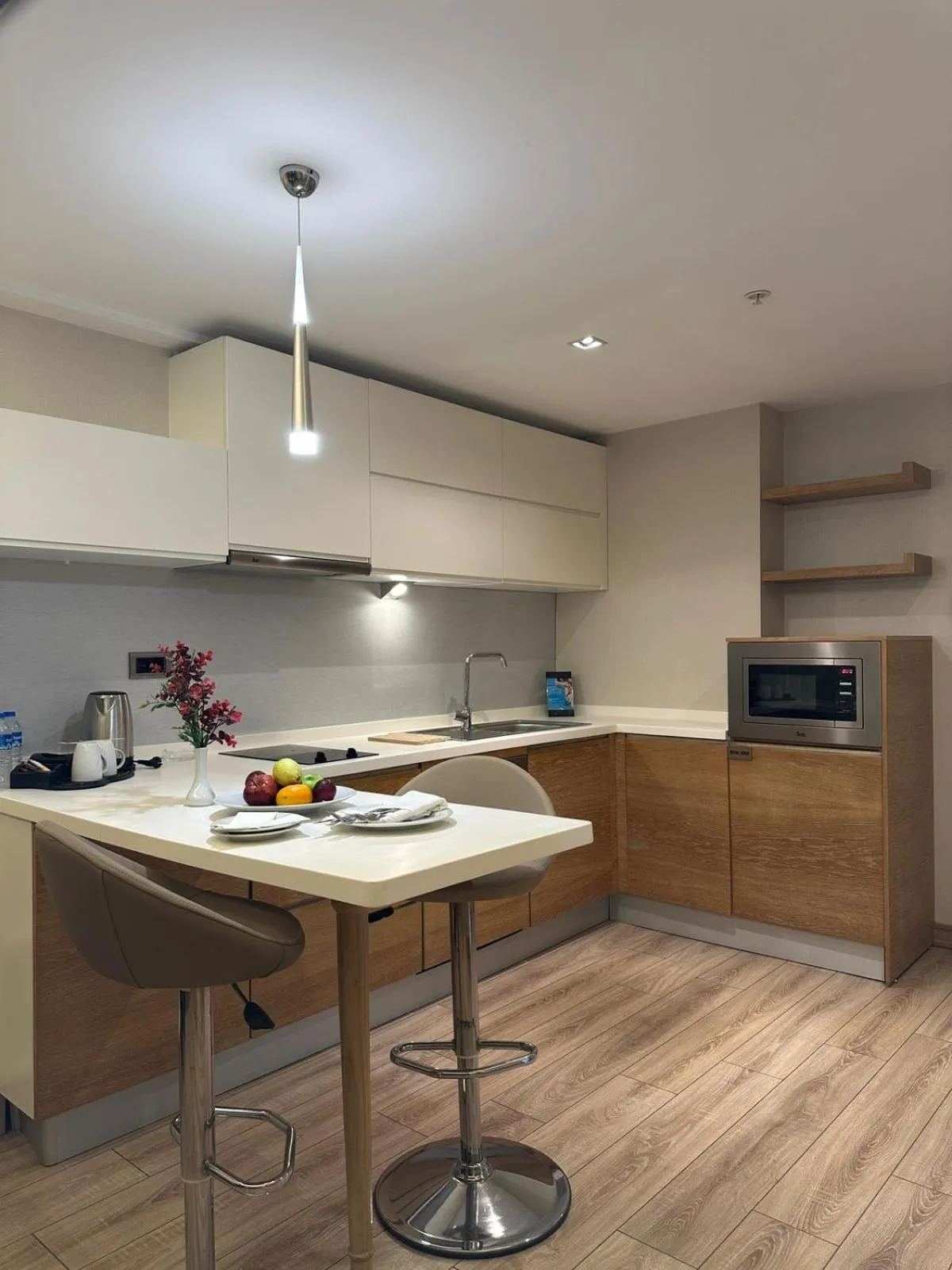 Kitchen or kitchenette in Bof Hotels Ceo Suites Atasehir