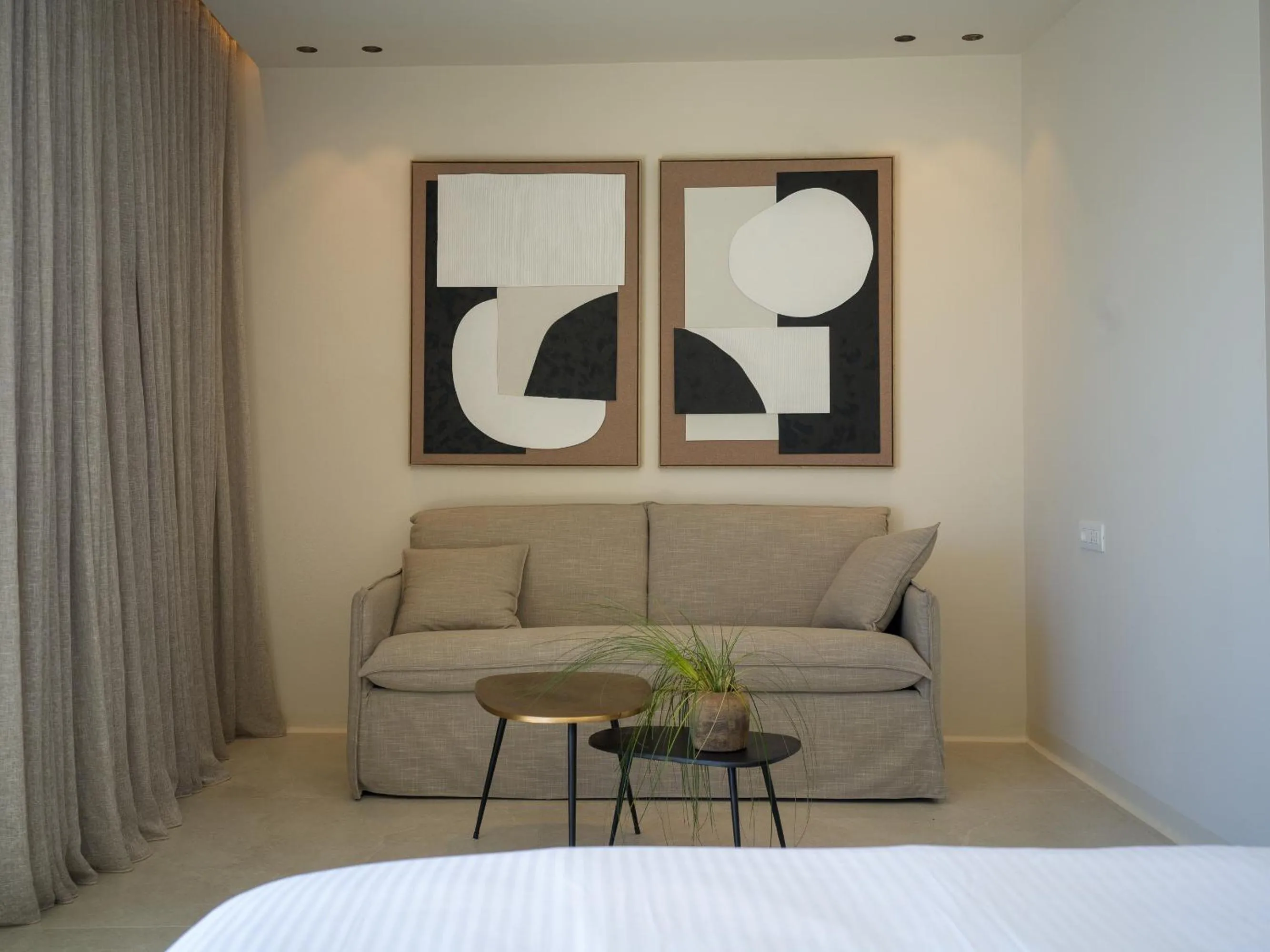 Bed in VEZO Suites Mykonos