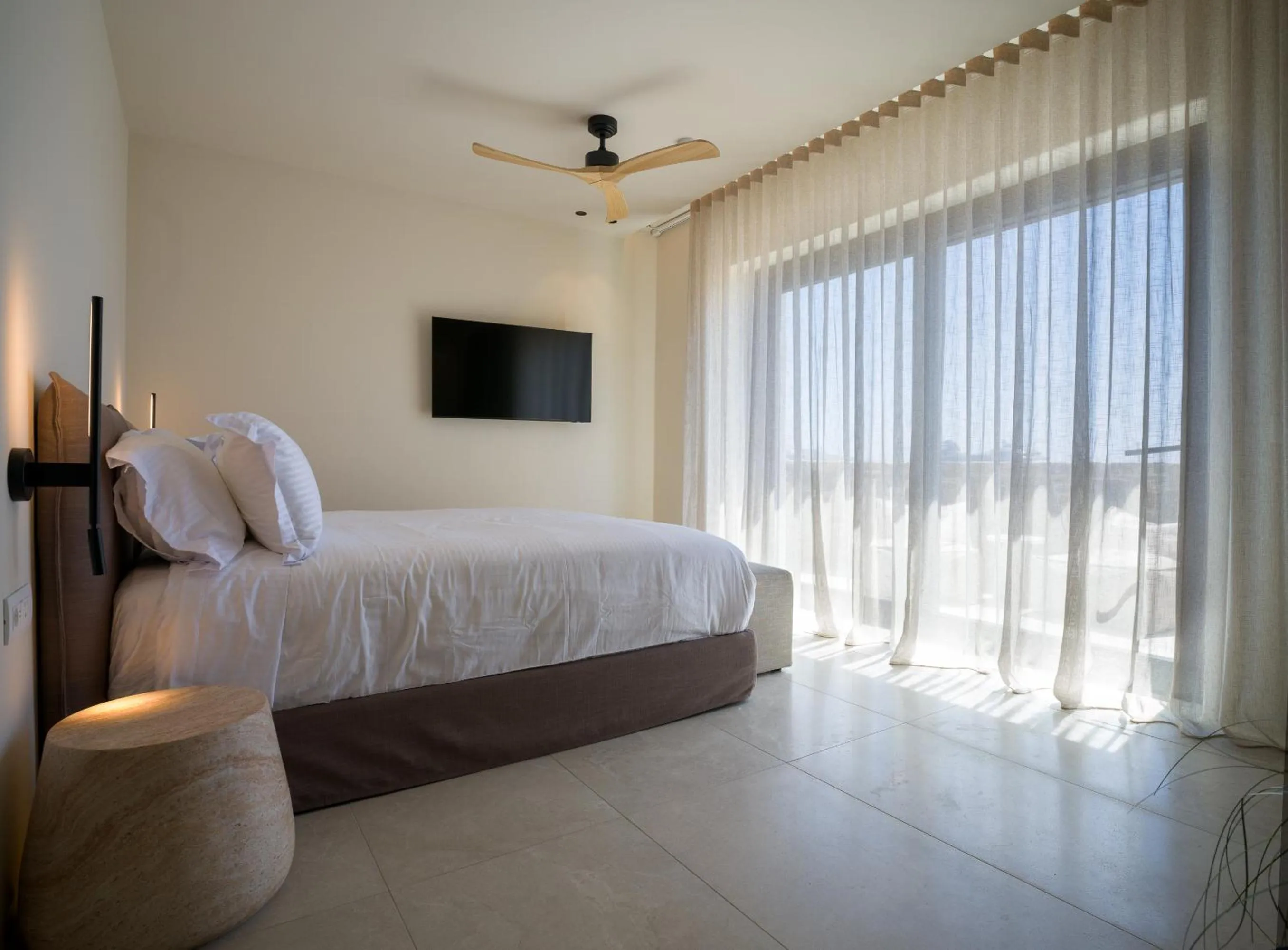 Bed in VEZO Suites Mykonos