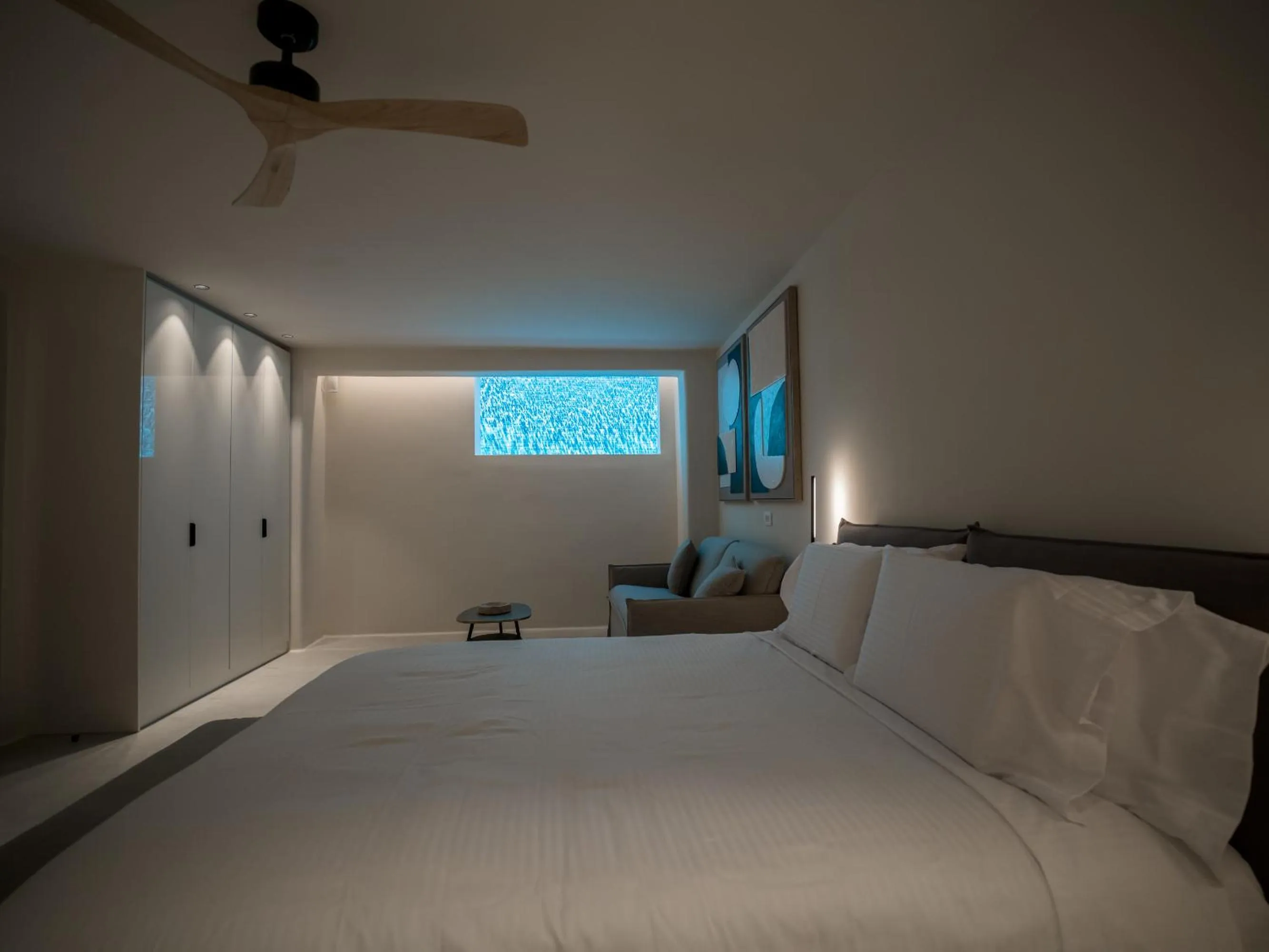 Bed in VEZO Suites Mykonos