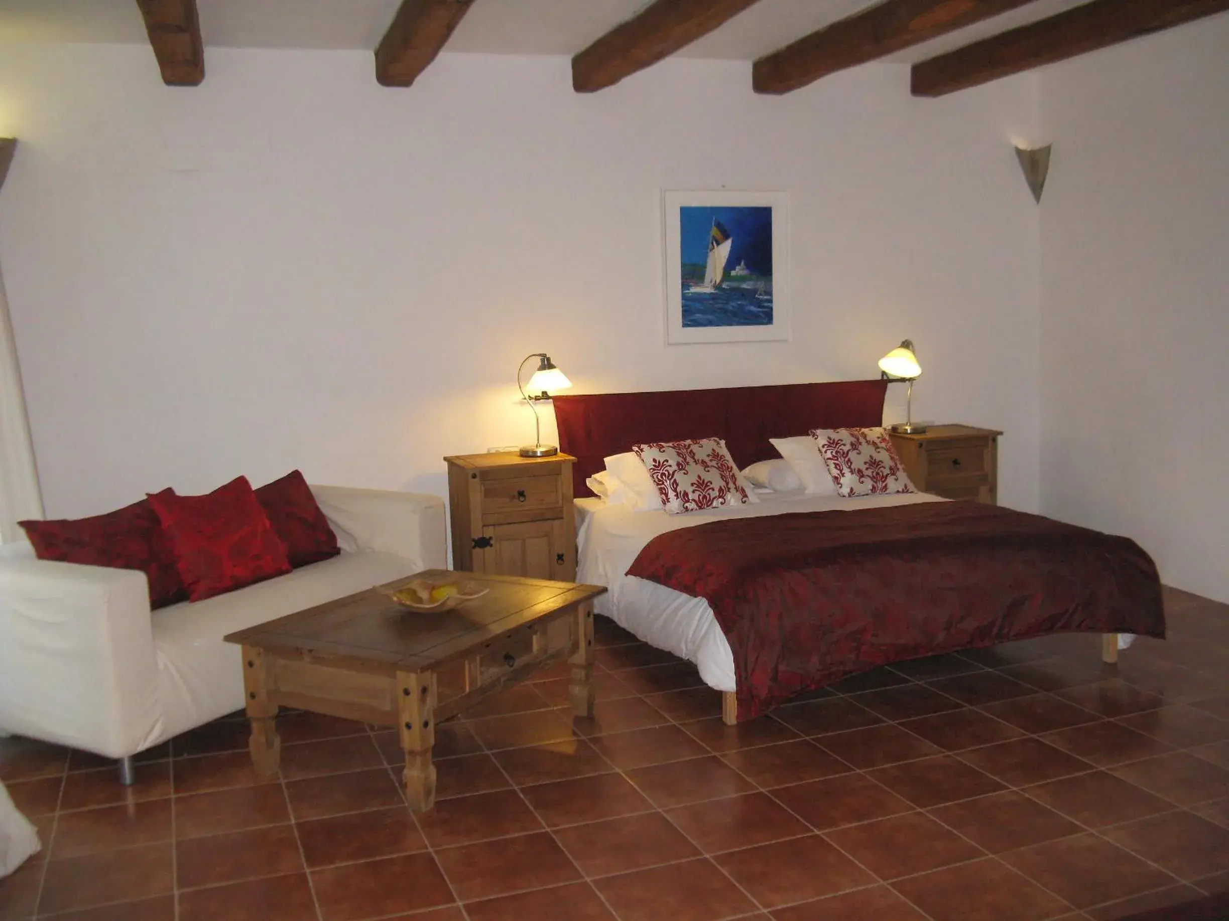 Quadruple Room with Terrace in Hotel Mas Pelegri Quadruple Room with Terrace in Hotel Mas Pelegri