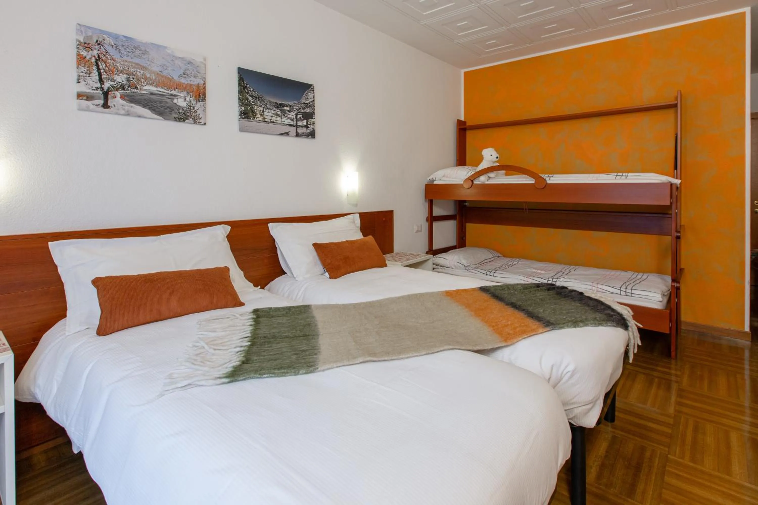 Bed in Hotel Biancospino