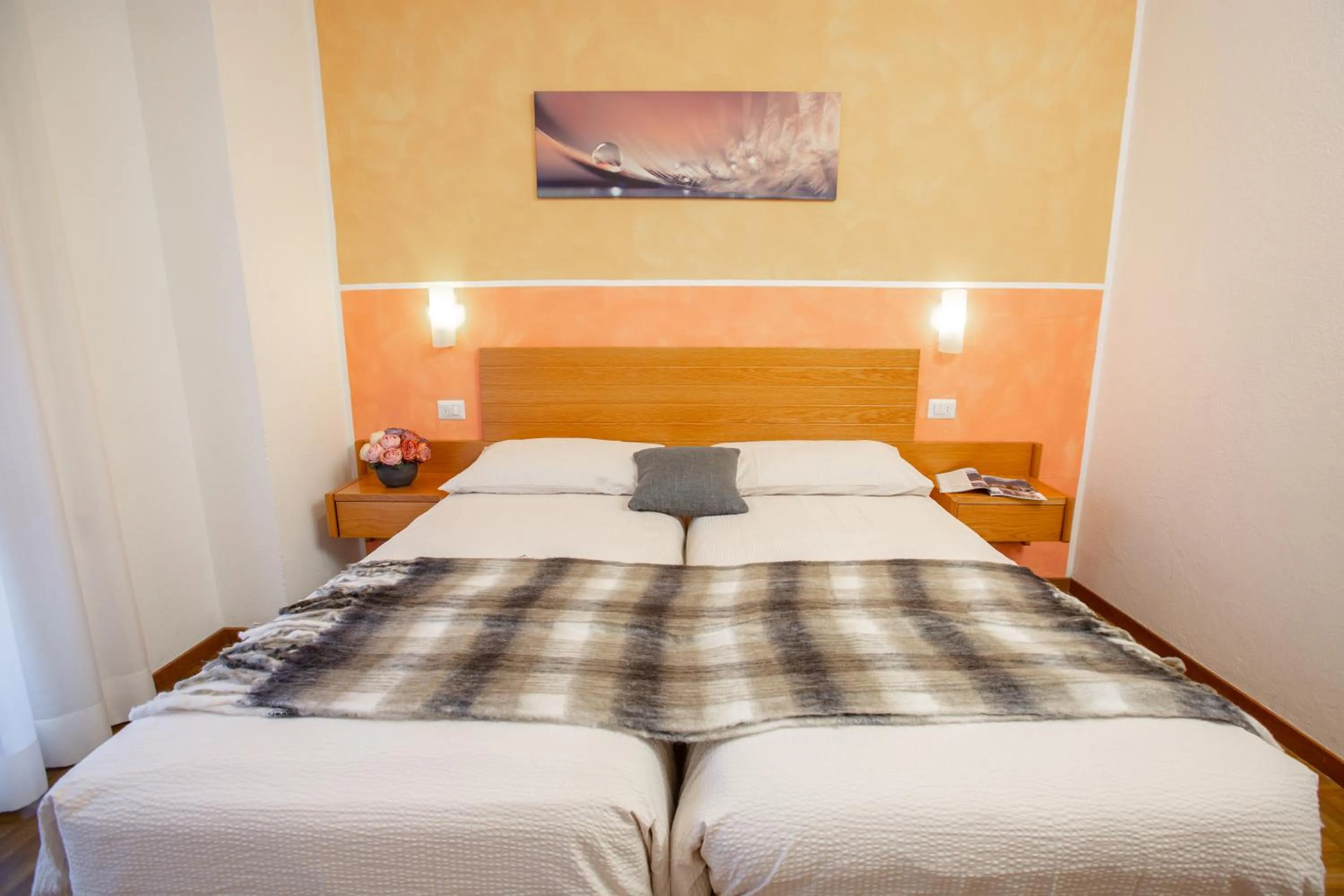 Bed in Hotel Biancospino