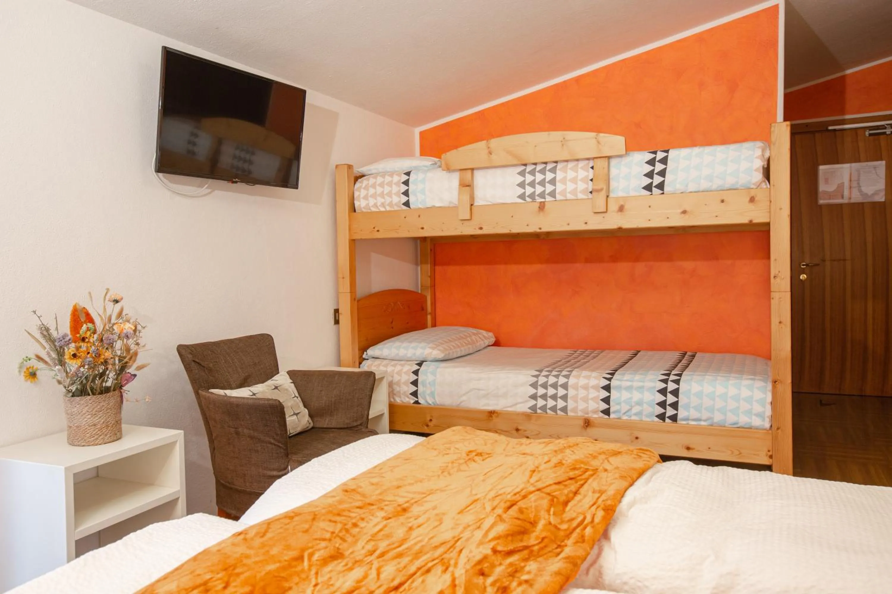 Bed in Hotel Biancospino