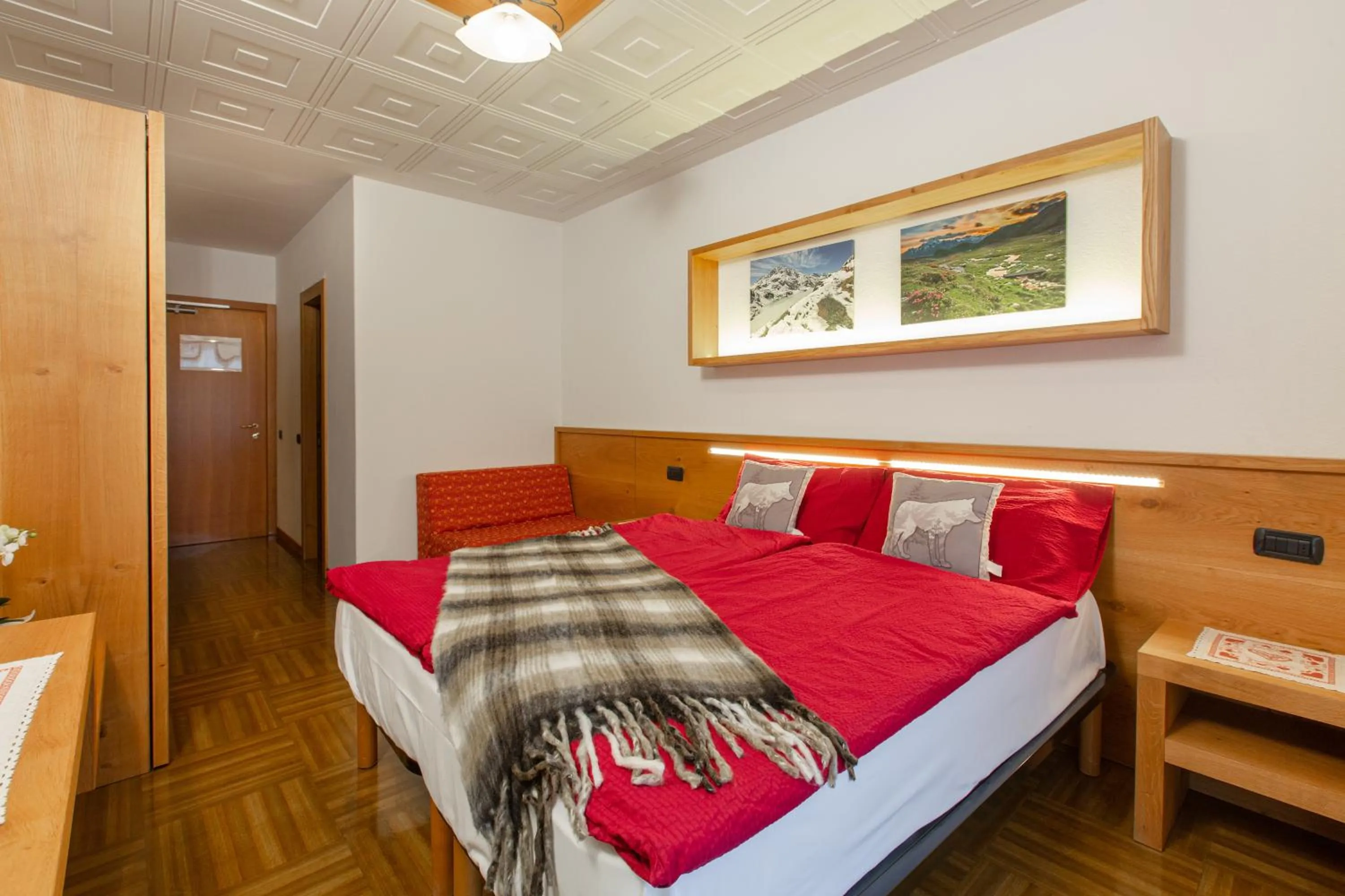 Bed in Hotel Biancospino