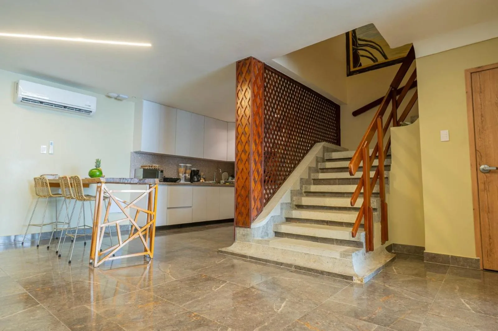 Kitchen or kitchenette in Hotel Bahía Azul Manga Cartagena
