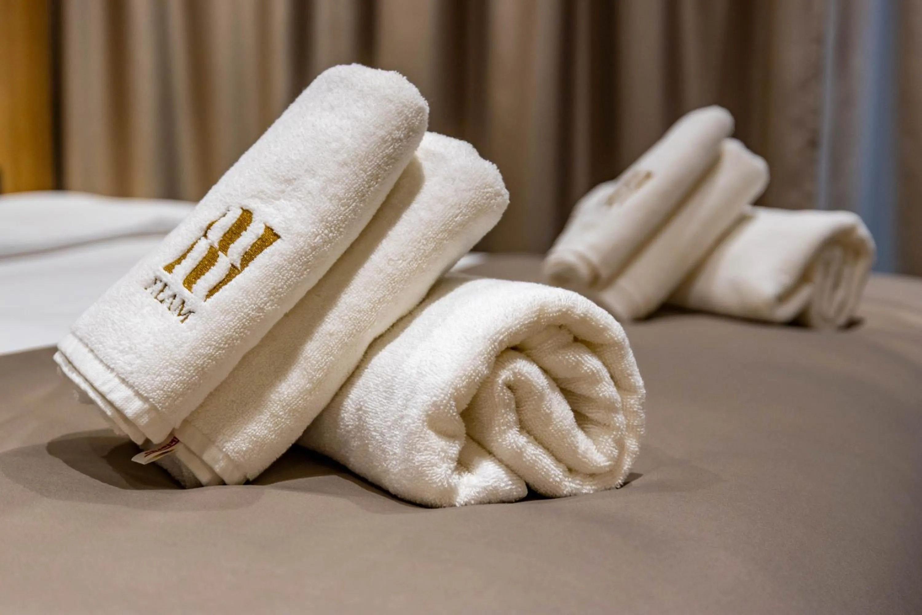 Bed in Hotel Helm