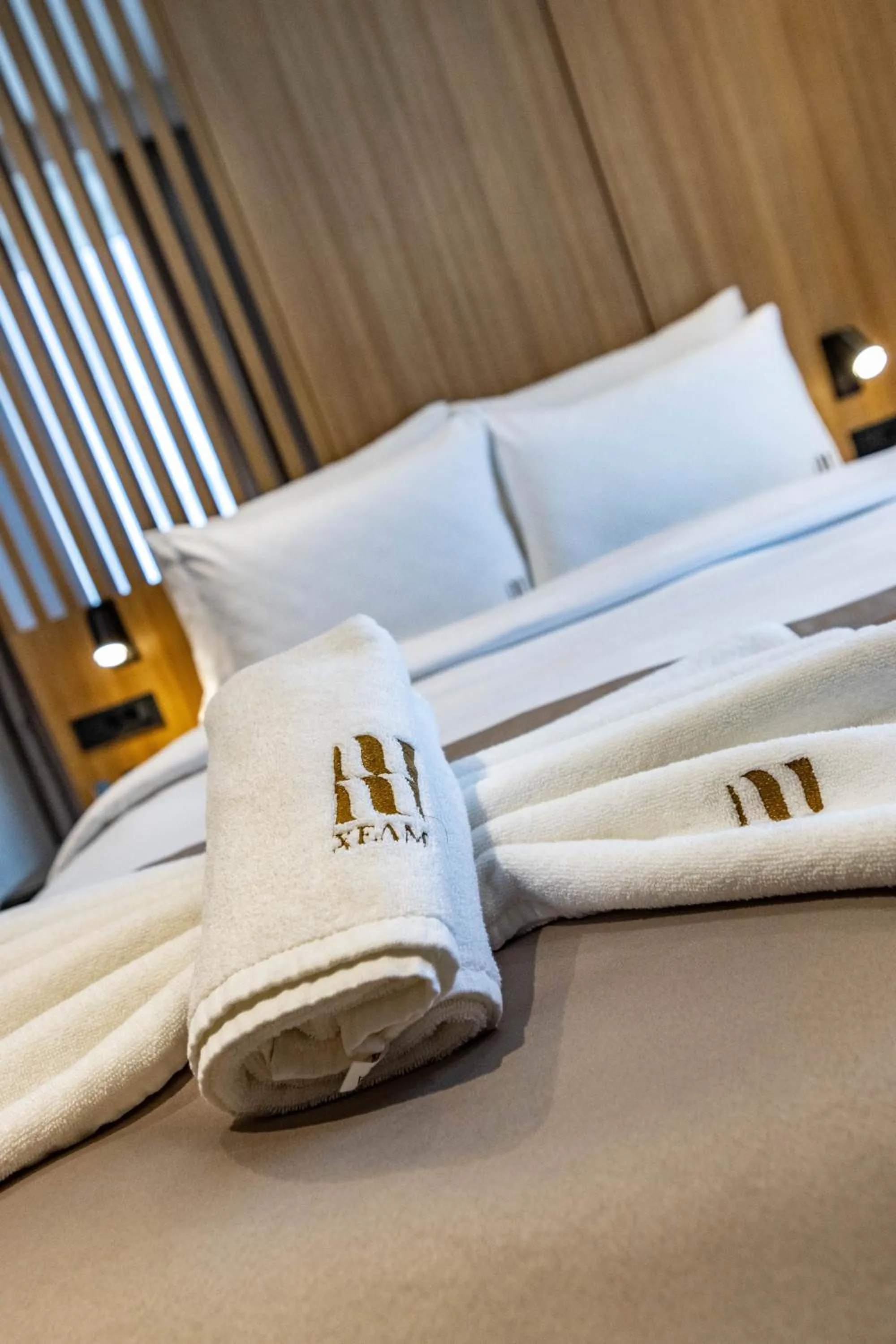 Bed in Hotel Helm