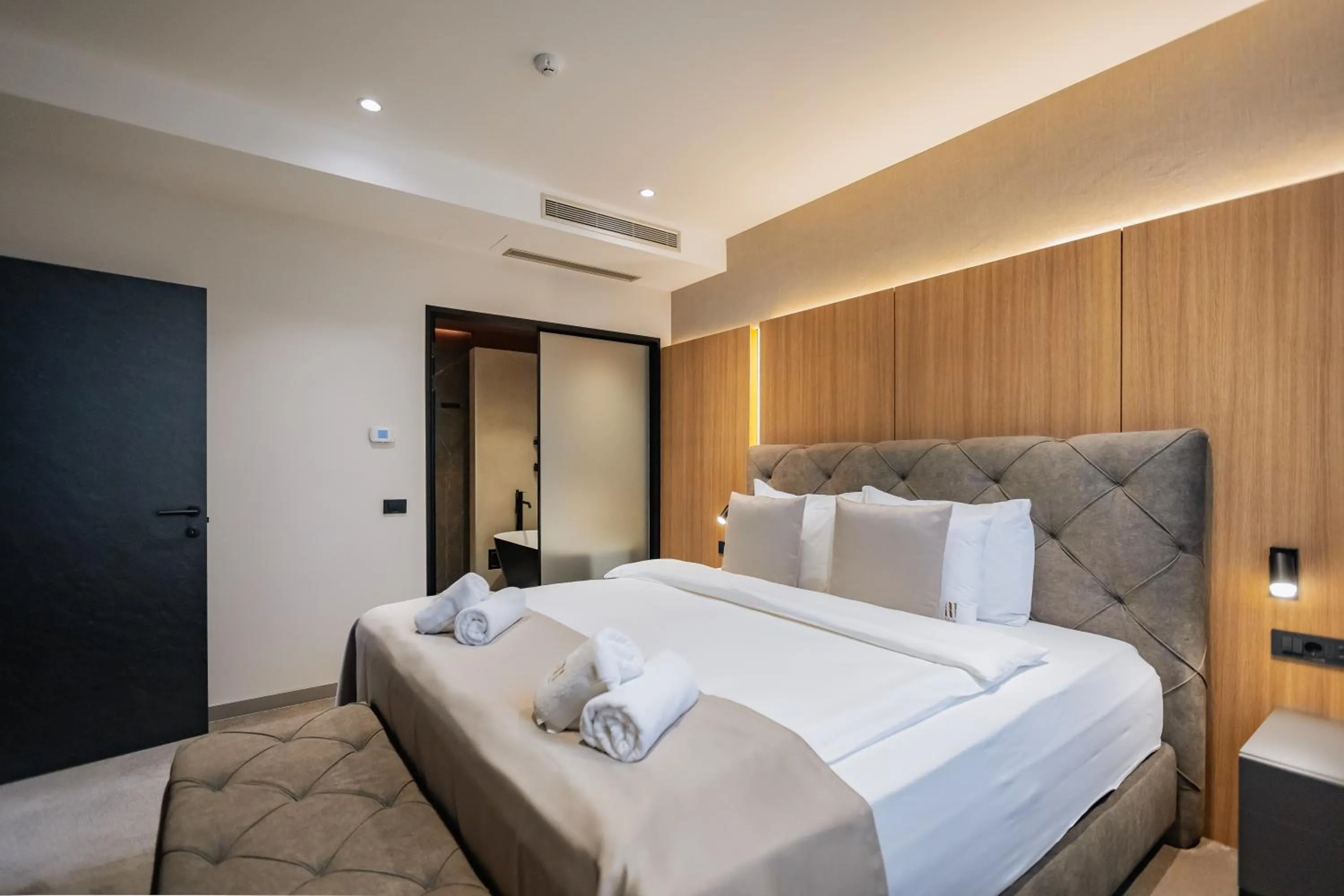 Bed in Hotel Helm