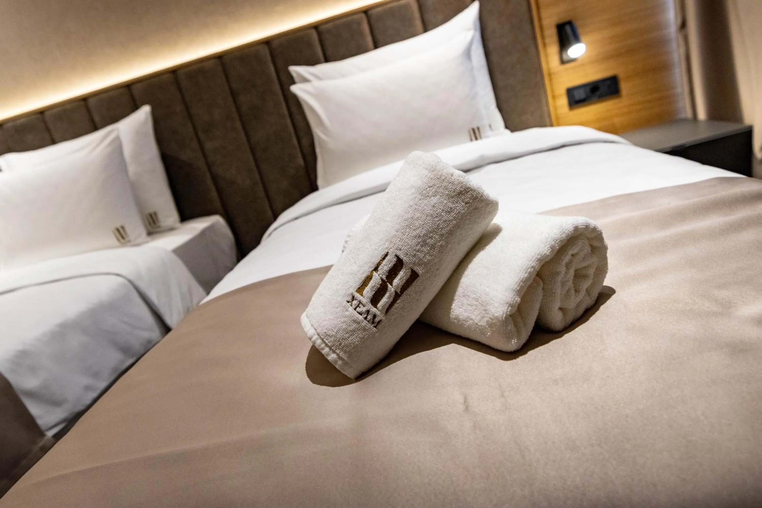 Bed in Hotel Helm