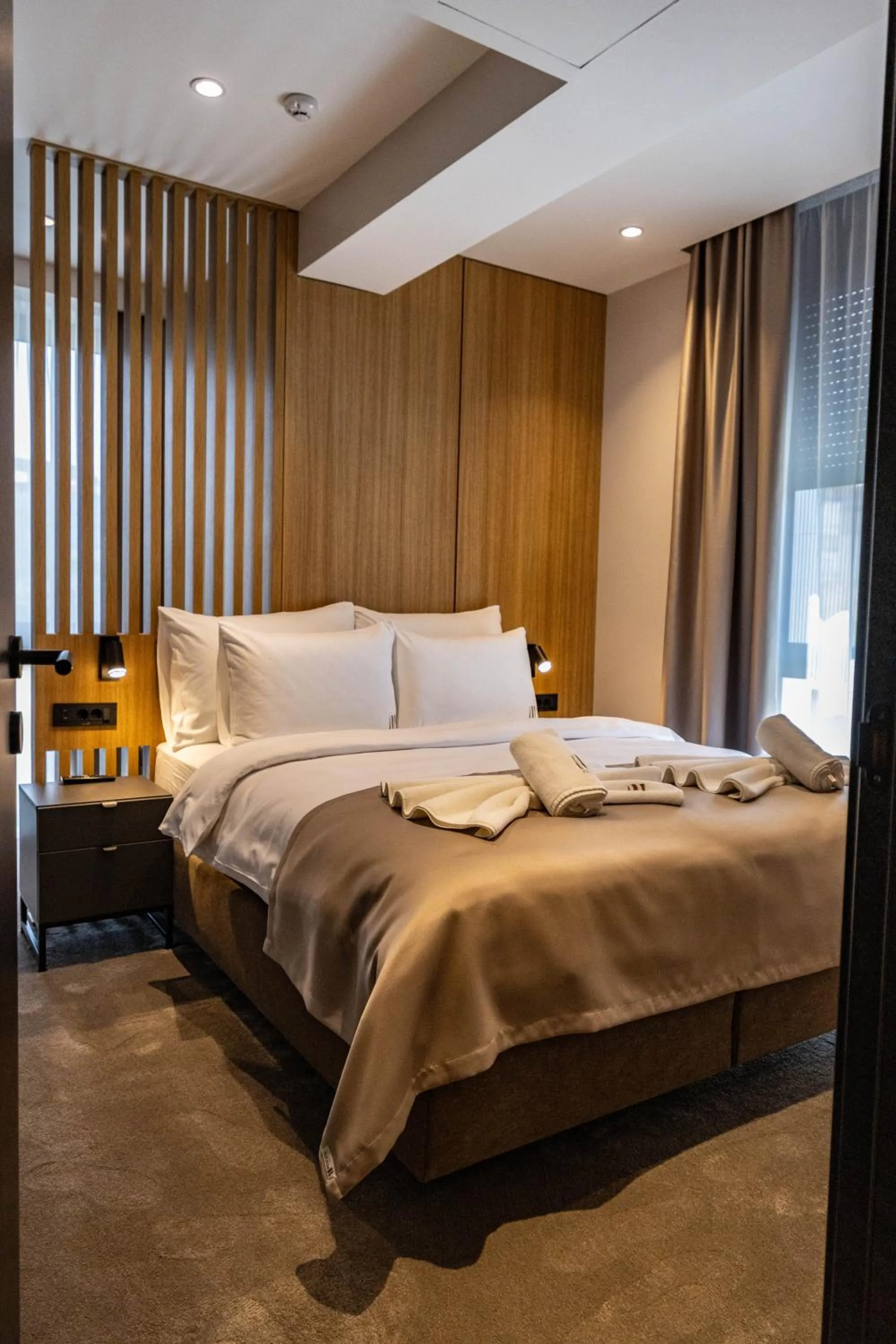 Bed in Hotel Helm