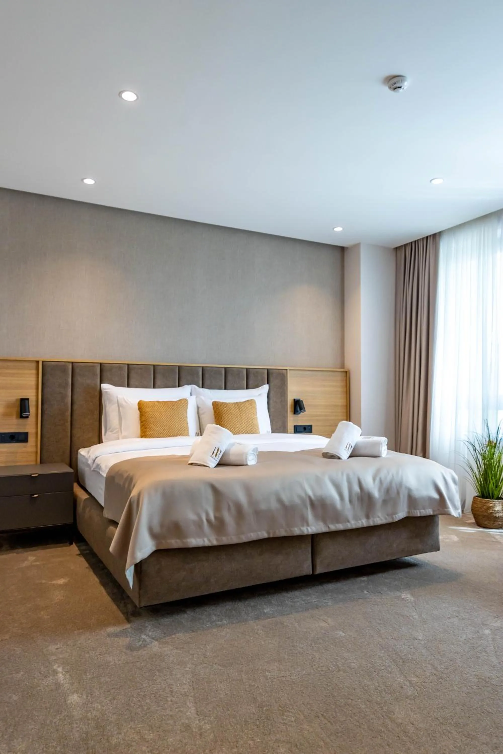 Bed in Hotel Helm