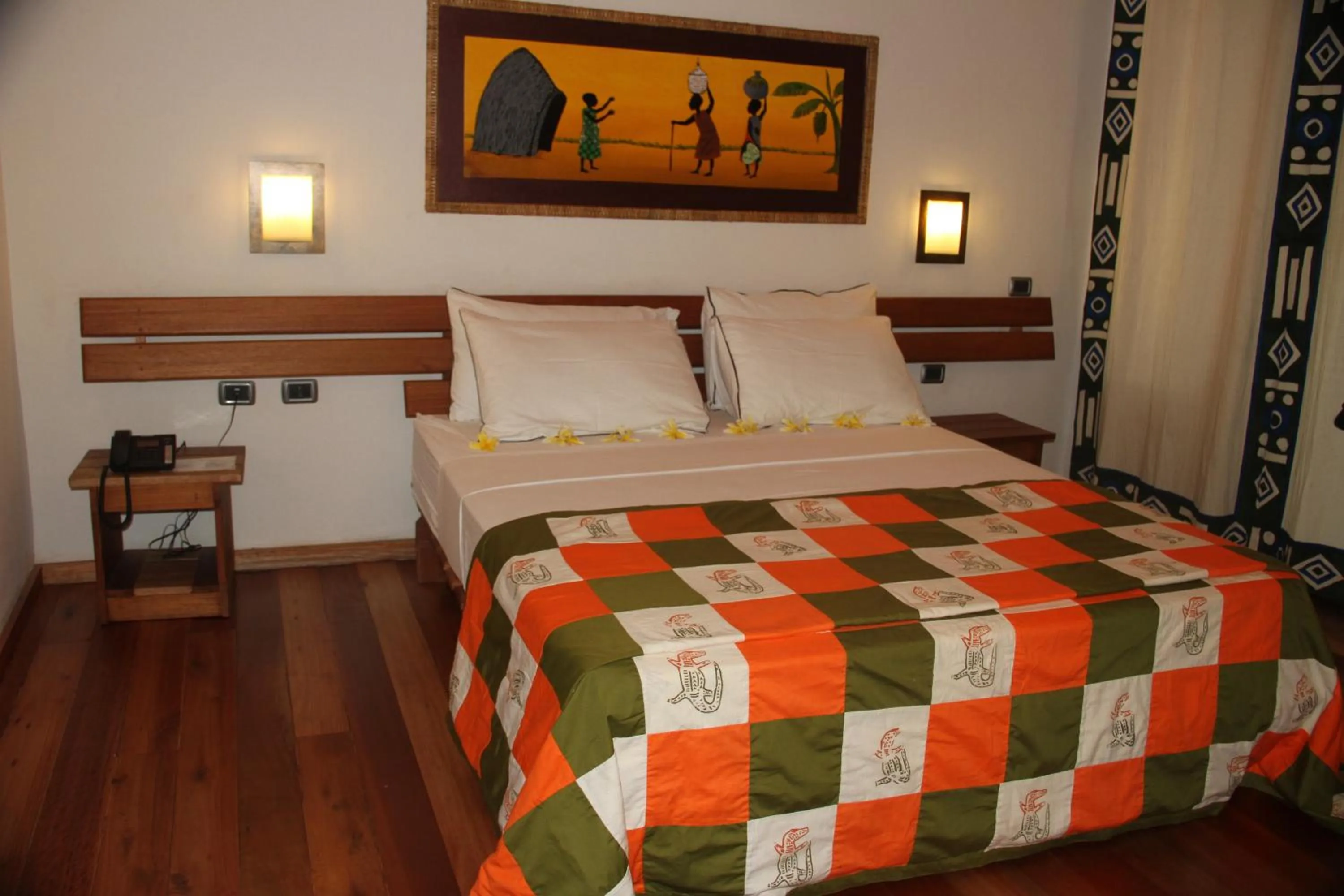 Bedroom, Bed in Hotel Club du Lac Tanganyika