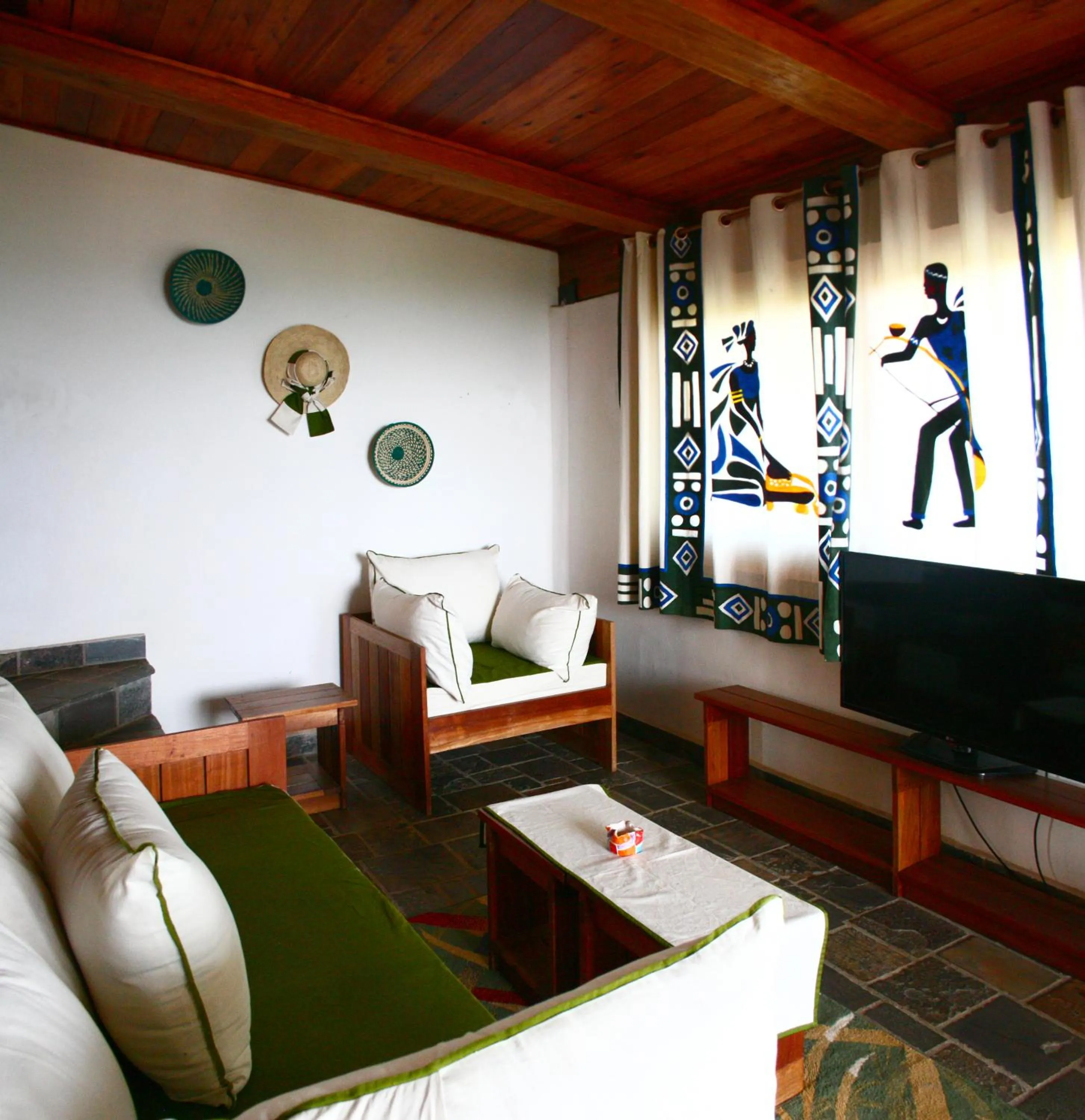 Living room in Hotel Club du Lac Tanganyika