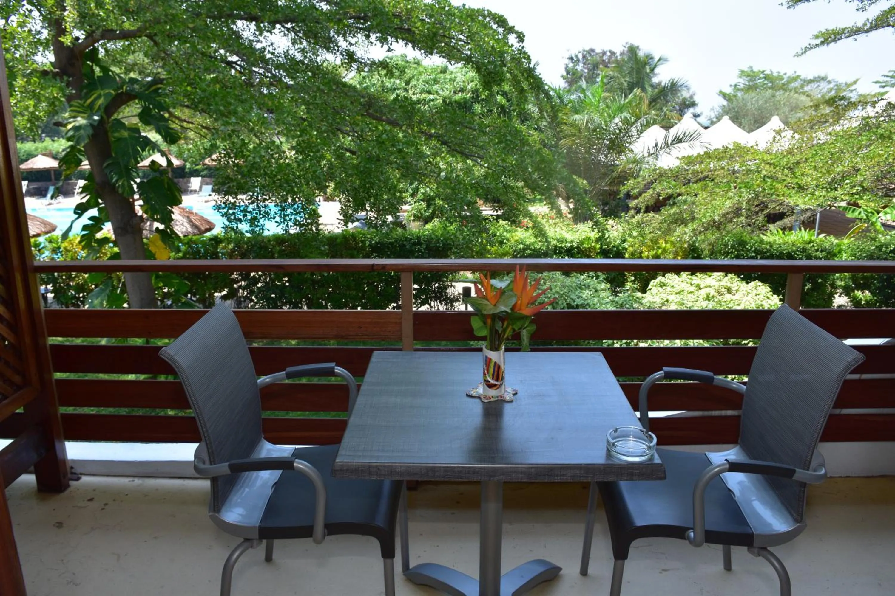 Pool view in Hotel Club du Lac Tanganyika