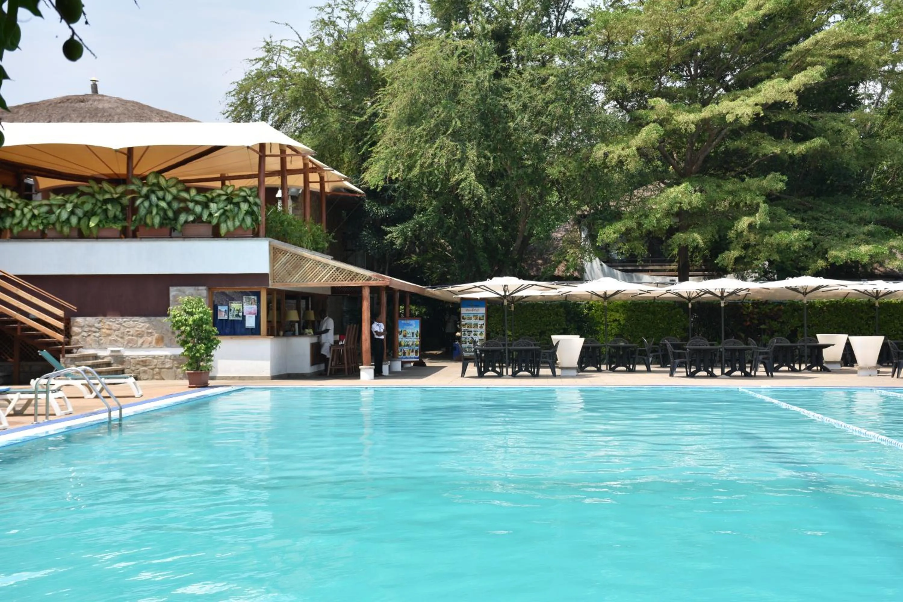 Swimming pool in Hotel Club du Lac Tanganyika