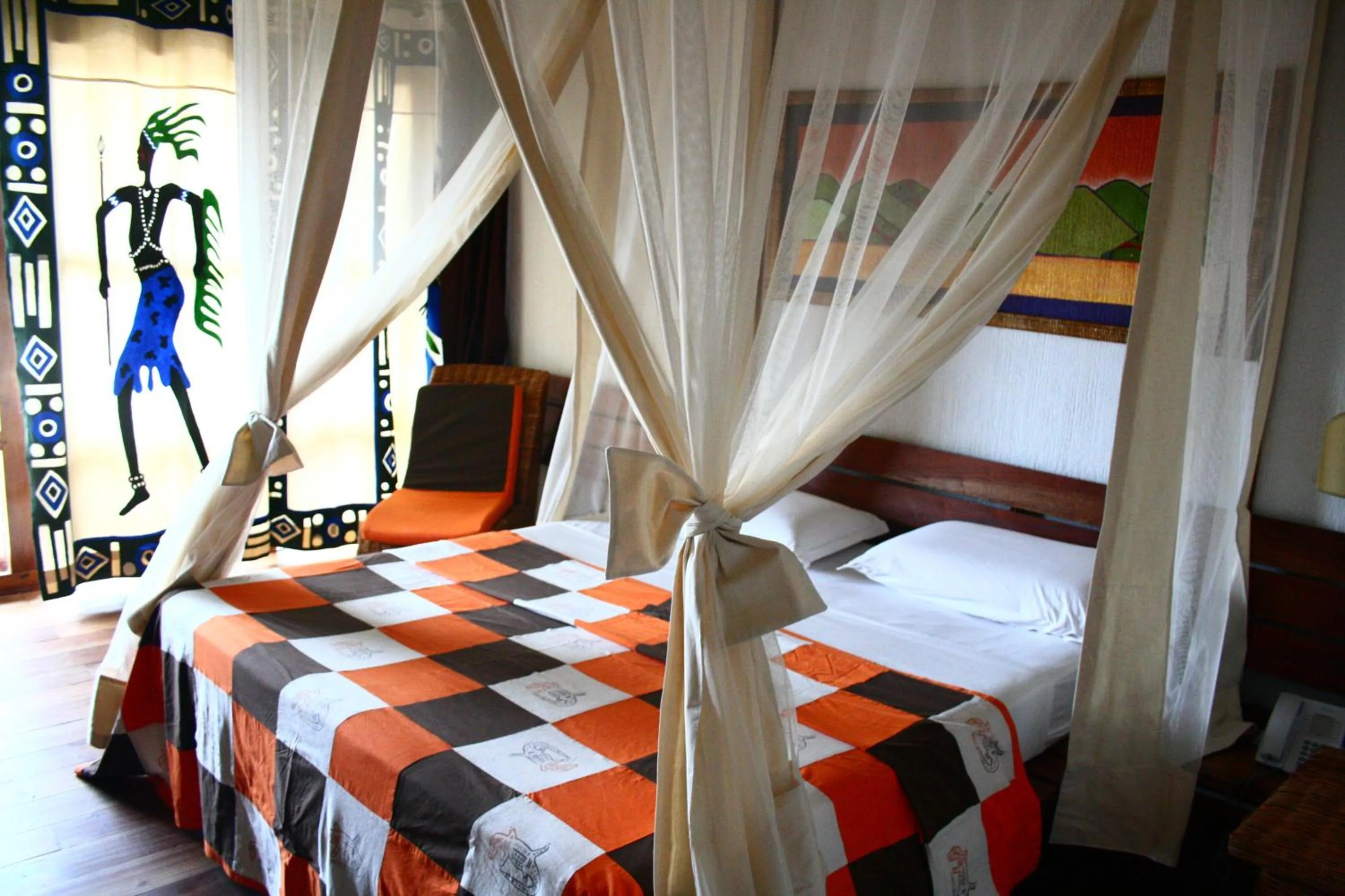 Bedroom, Bed in Hotel Club du Lac Tanganyika