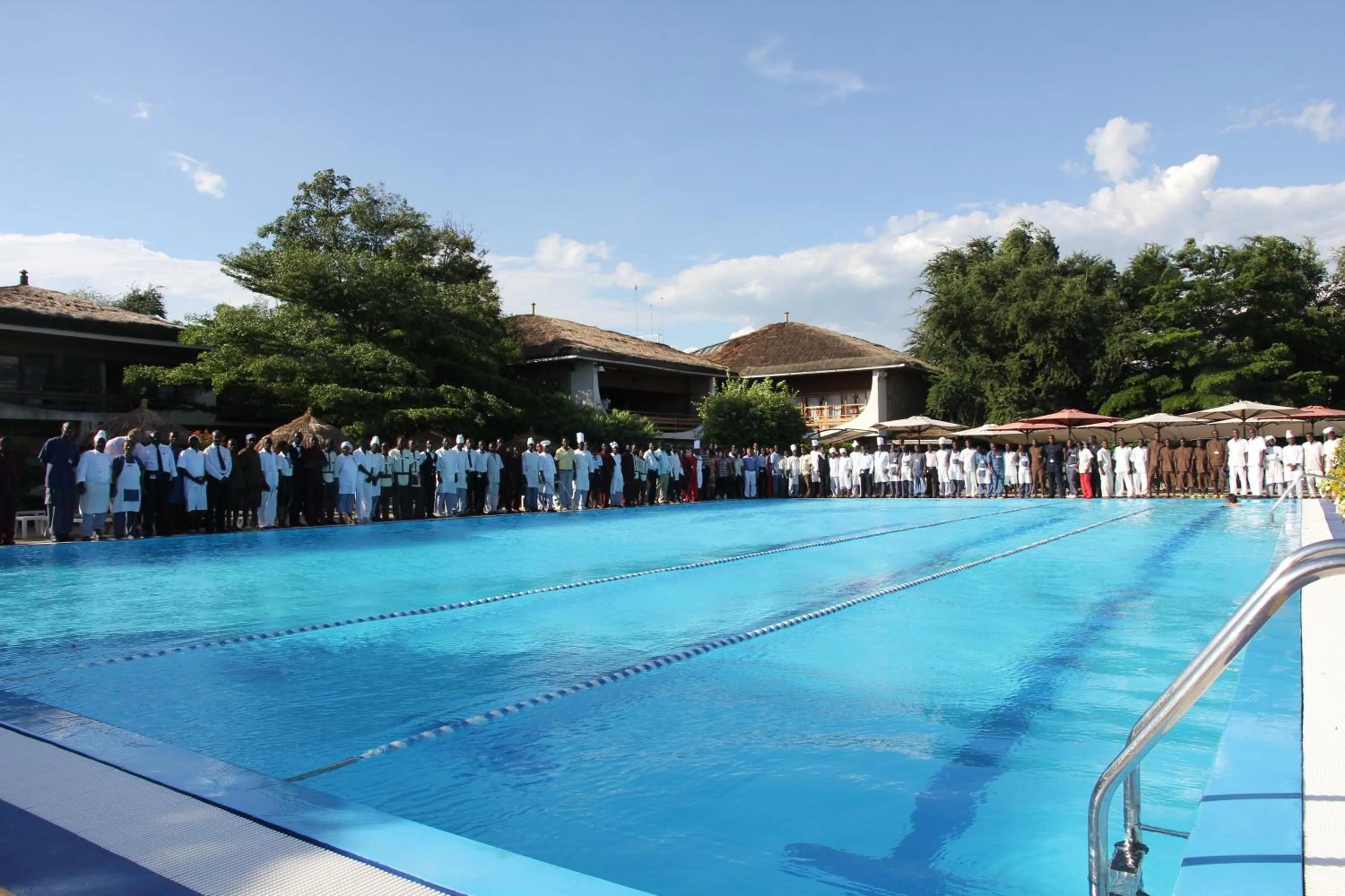 Swimming pool in Hotel Club du Lac Tanganyika