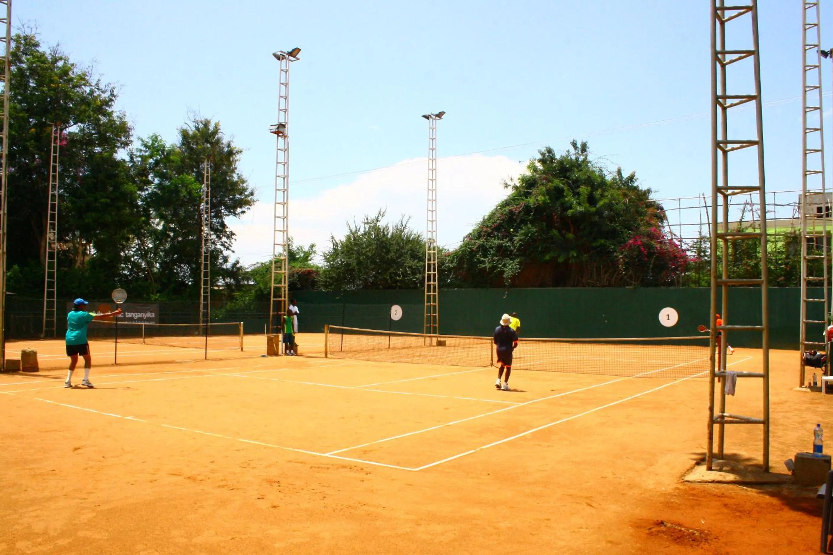 Tennis court in Hotel Club du Lac Tanganyika
