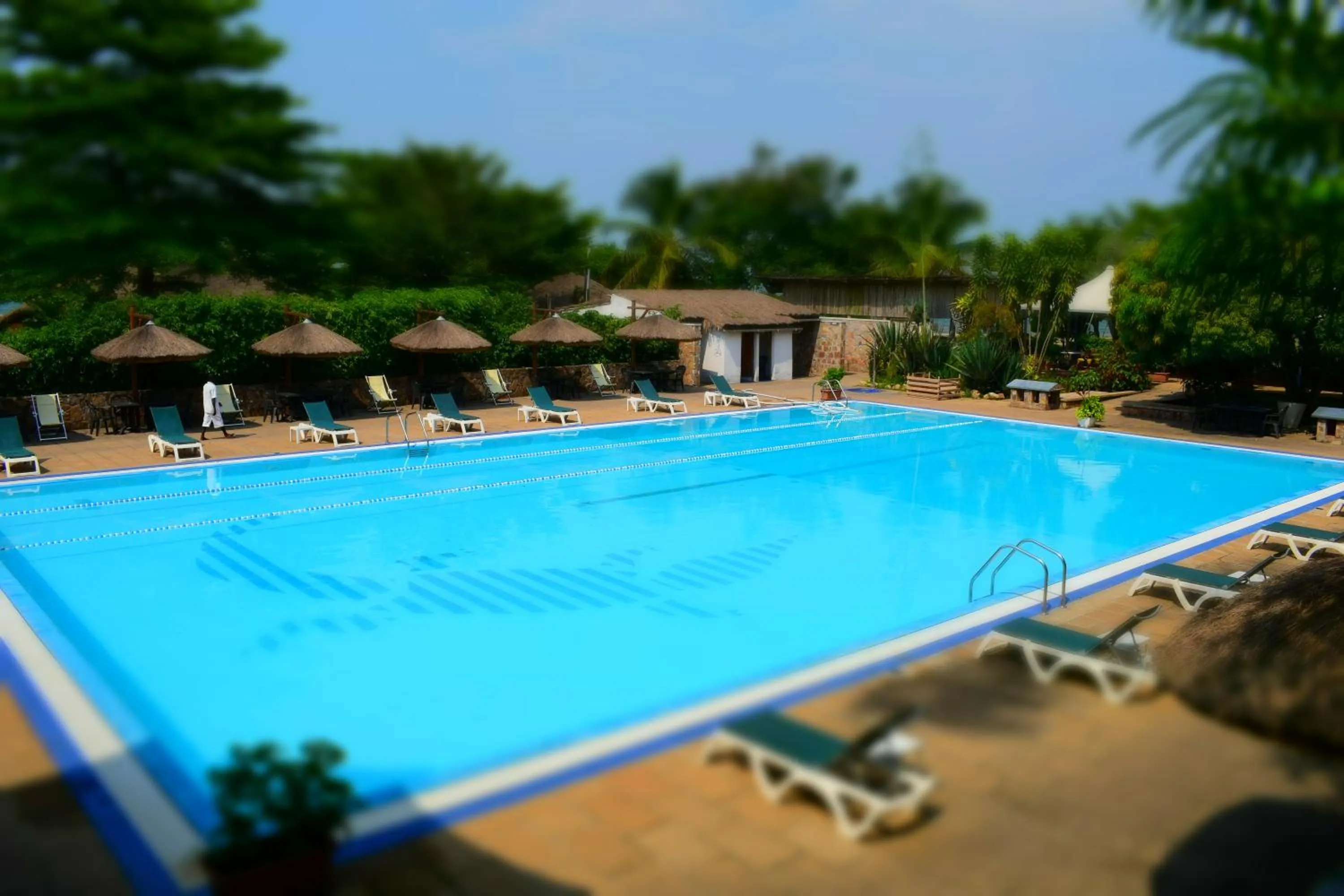 Swimming pool in Hotel Club du Lac Tanganyika