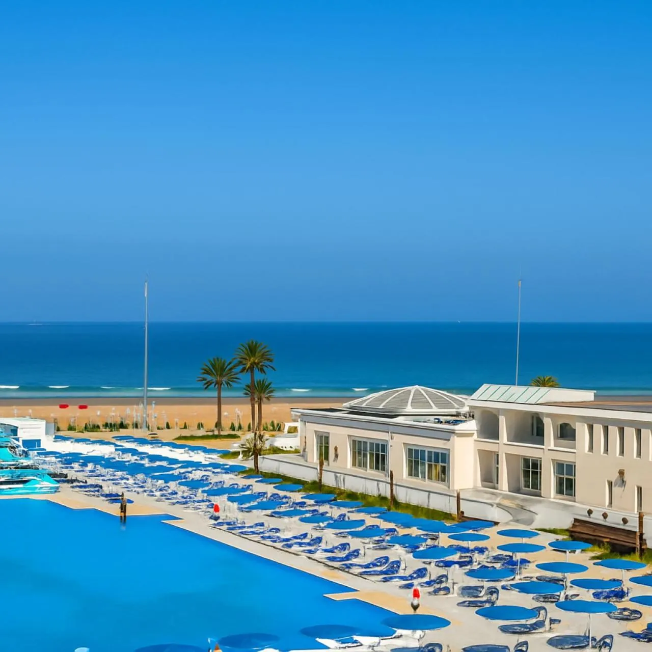 Beach in Pickalbatros Palais Des Roses - Agadir - All Inclusive