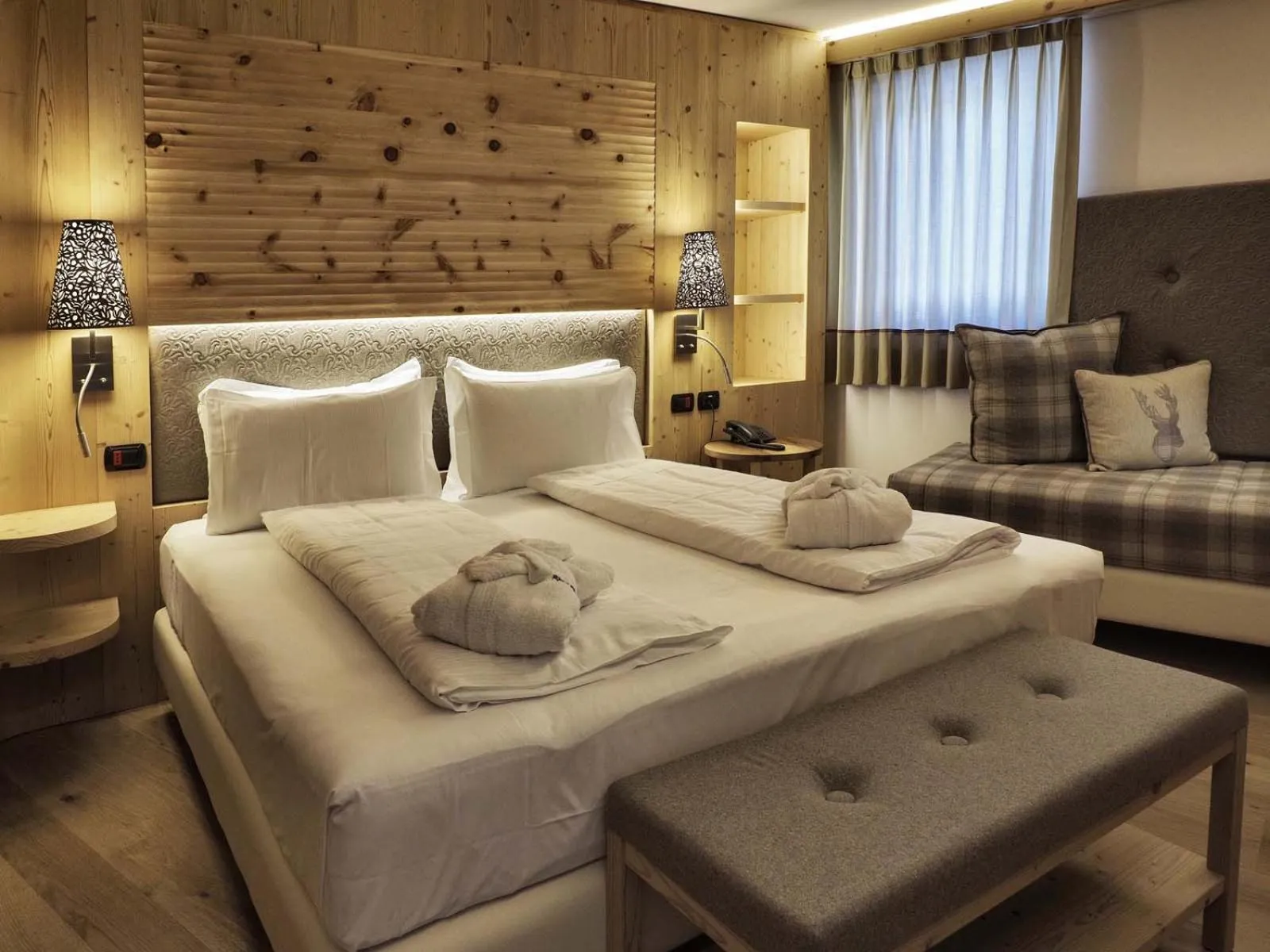 Bed in Hotel Bertelli