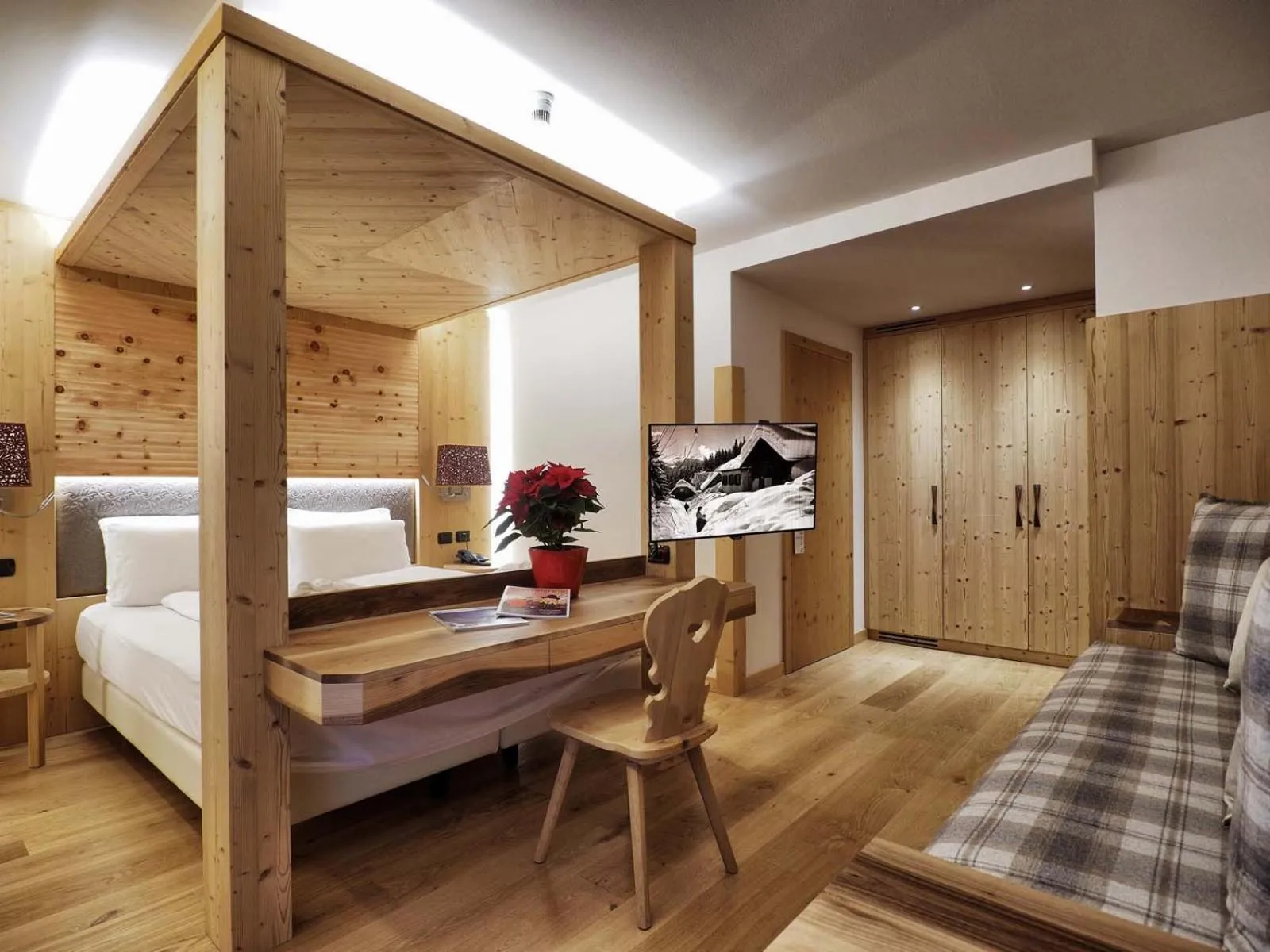 Bed in Hotel Bertelli