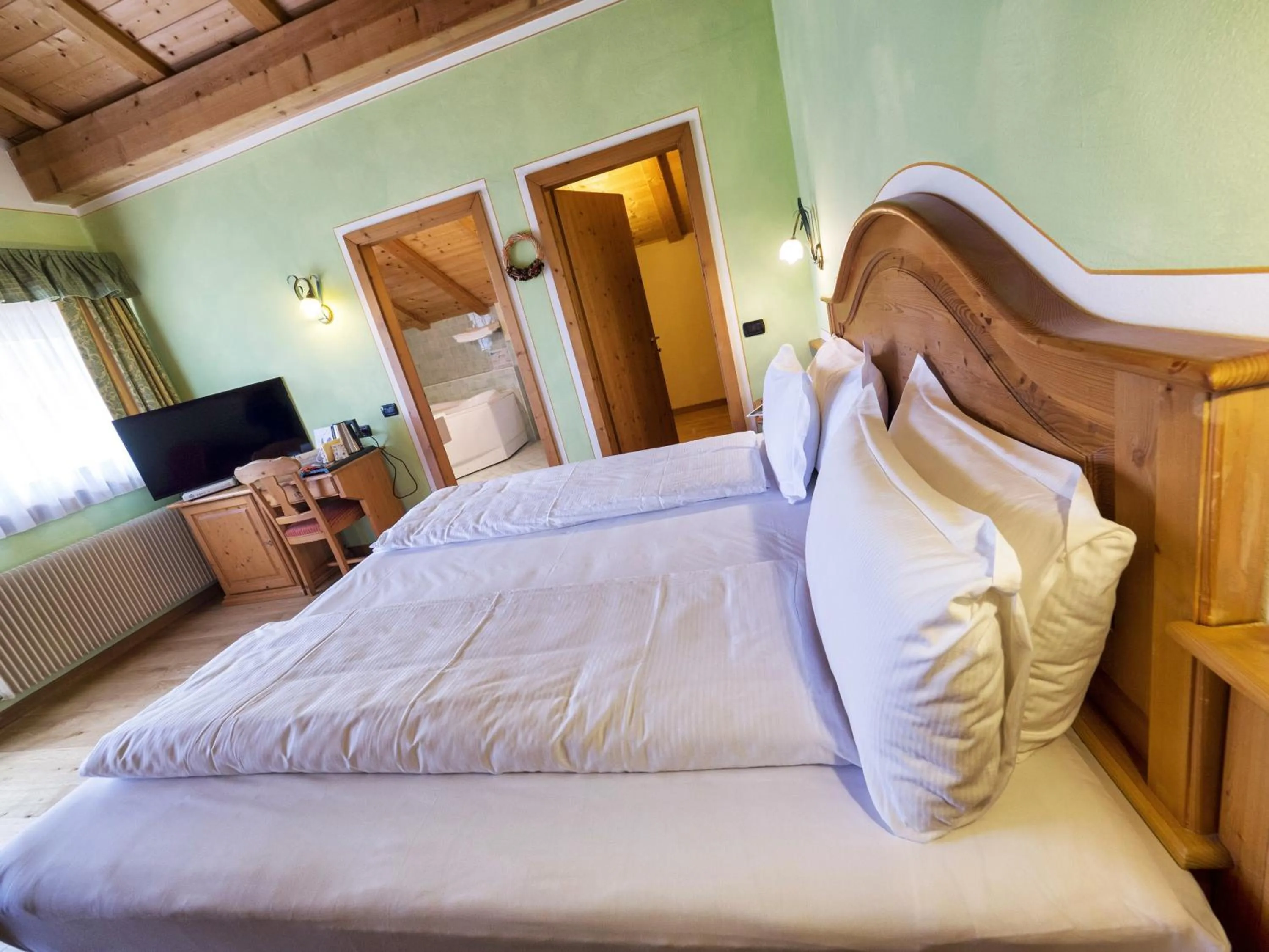 Bed in Hotel Bertelli